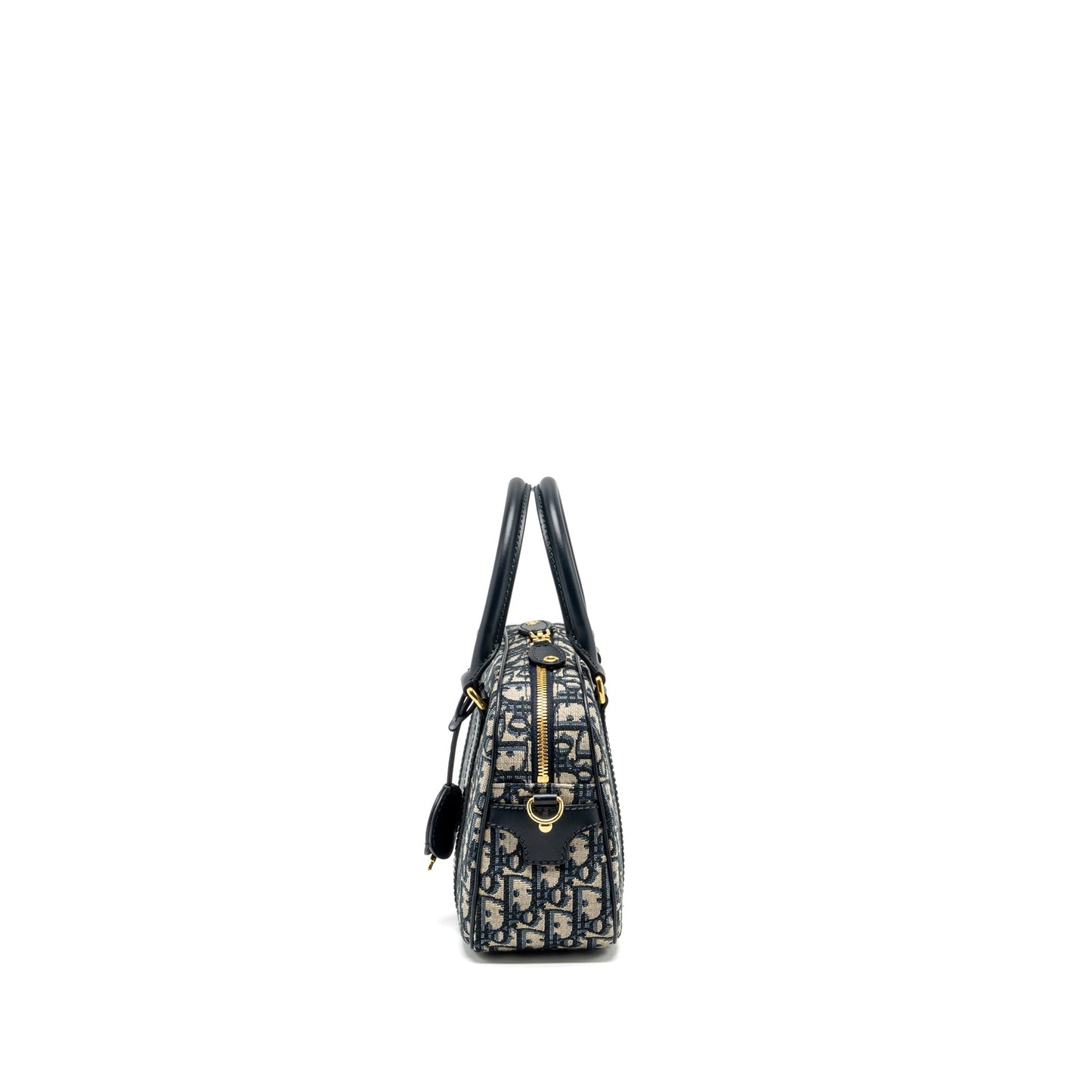 Dior Medium Bowling Purse dior oblique canvas blue