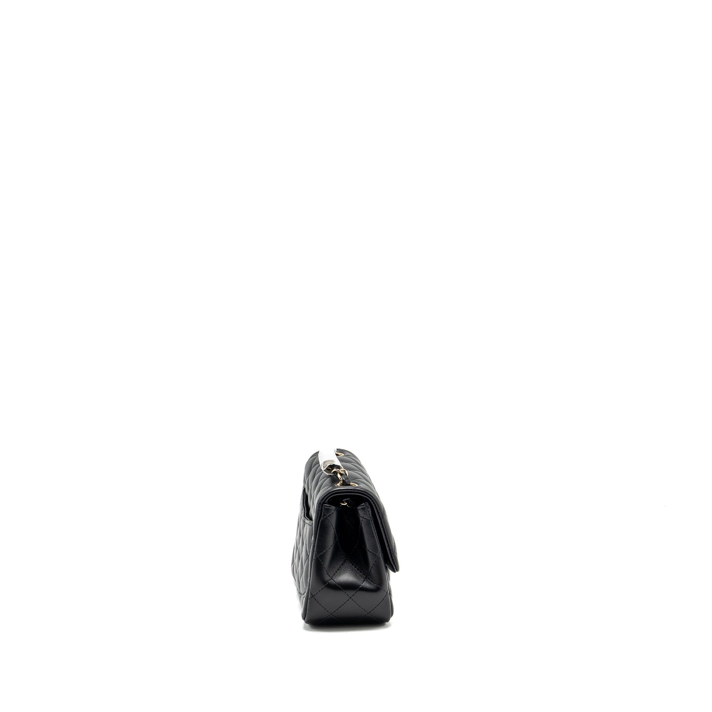 Chanel mini square flap bag lambskin black L (microchip)