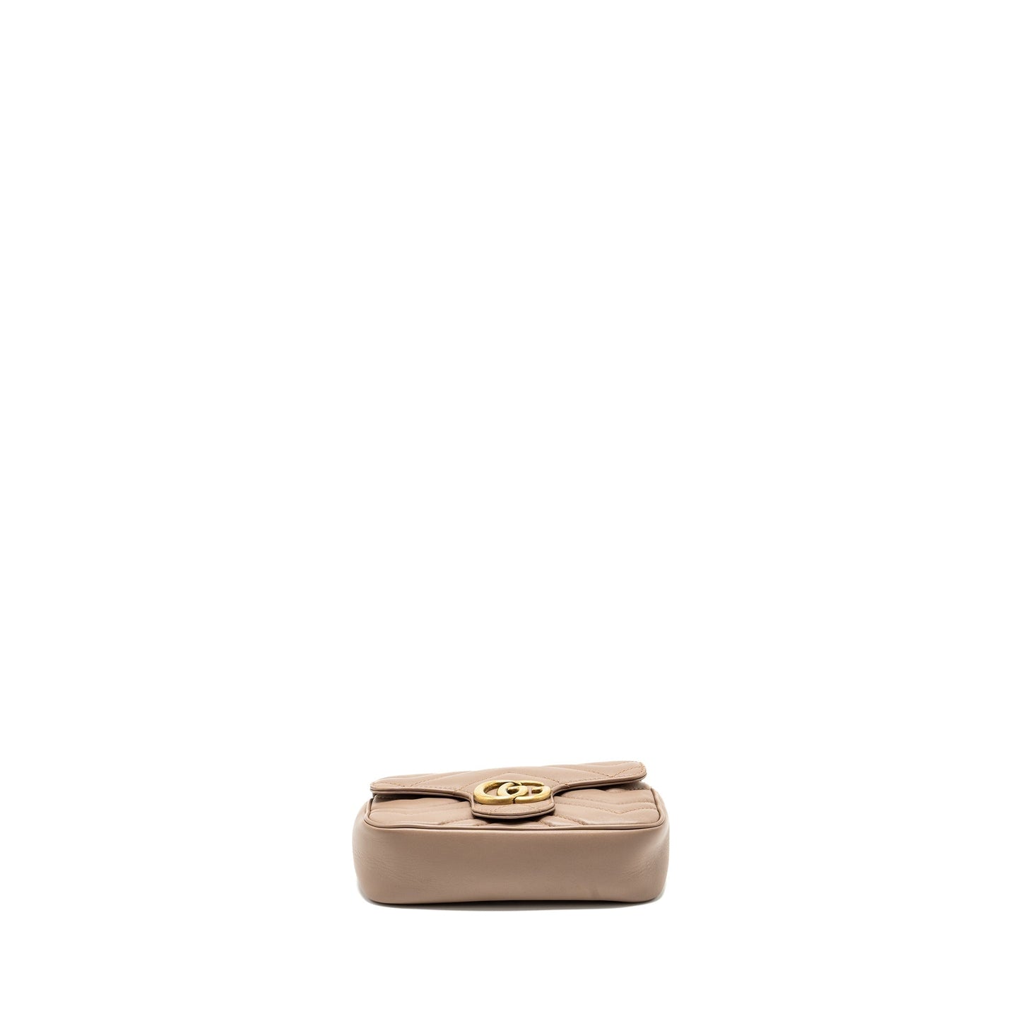 Gucci super mini GG marmont bag calfskin beige