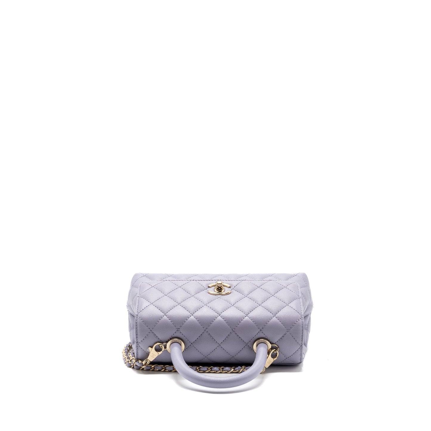 Chanel Small Coco Handle Caviar Light Purple L (Microchip)