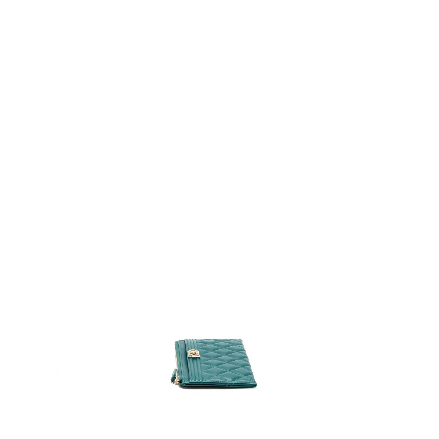 Chanel boy zip pouch lambskin green L