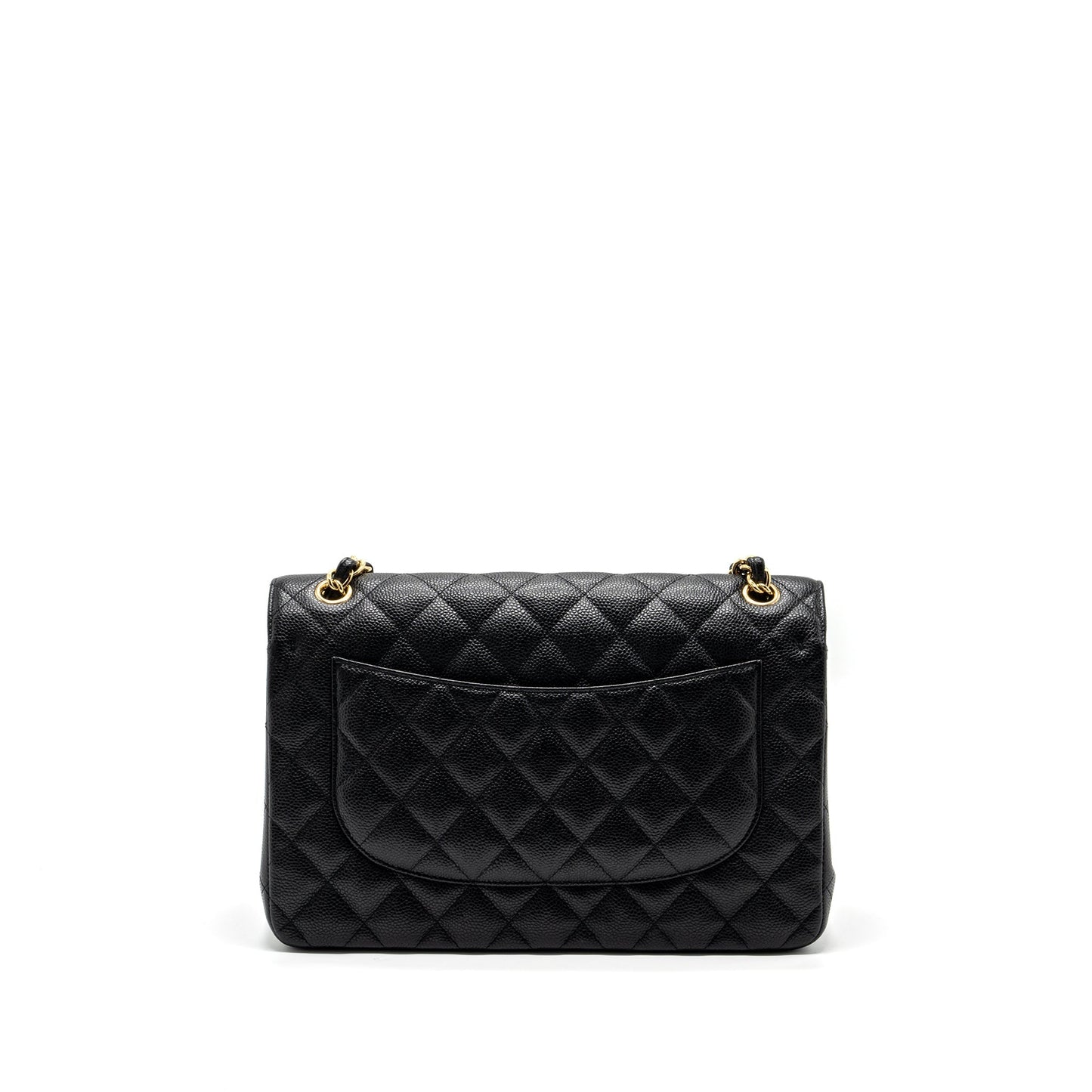 Chanel jumbo classic double flap bag caviar Black