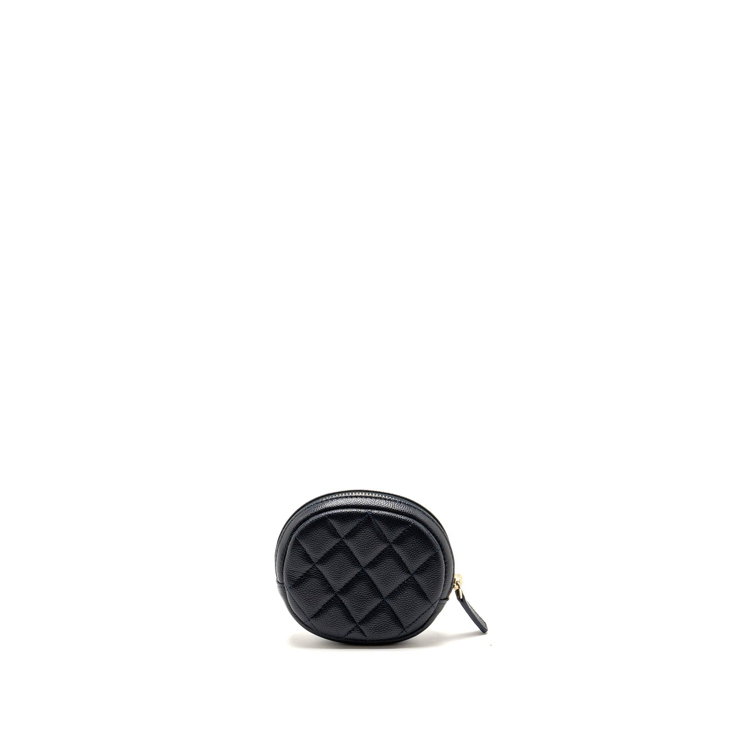 Chanel Mini Zipper Coin Purse Caviar Navy L