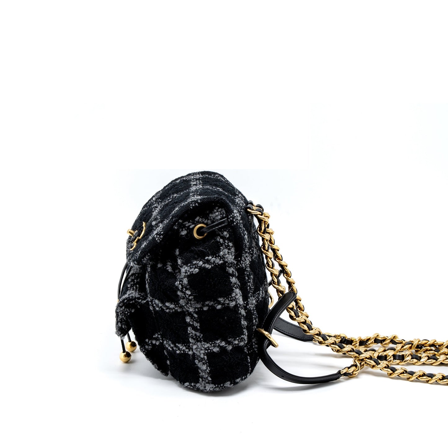 Chanel Duma Backpack Tweed Multicoloured Brushed  (Microchip)