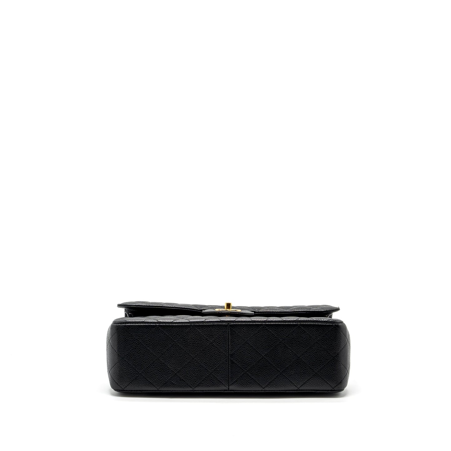 Chanel jumbo classic double flap bag caviar Black
