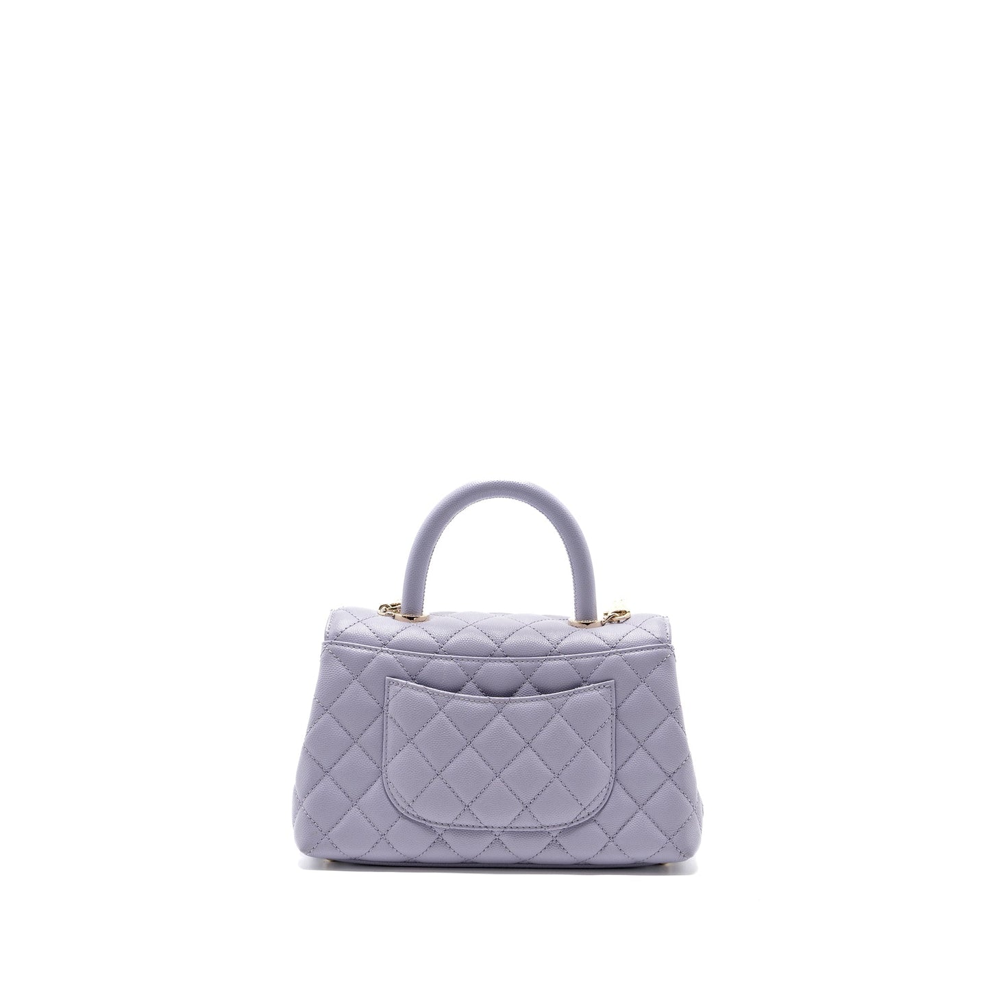 Chanel Small Coco Handle Caviar Light Purple L (Microchip)