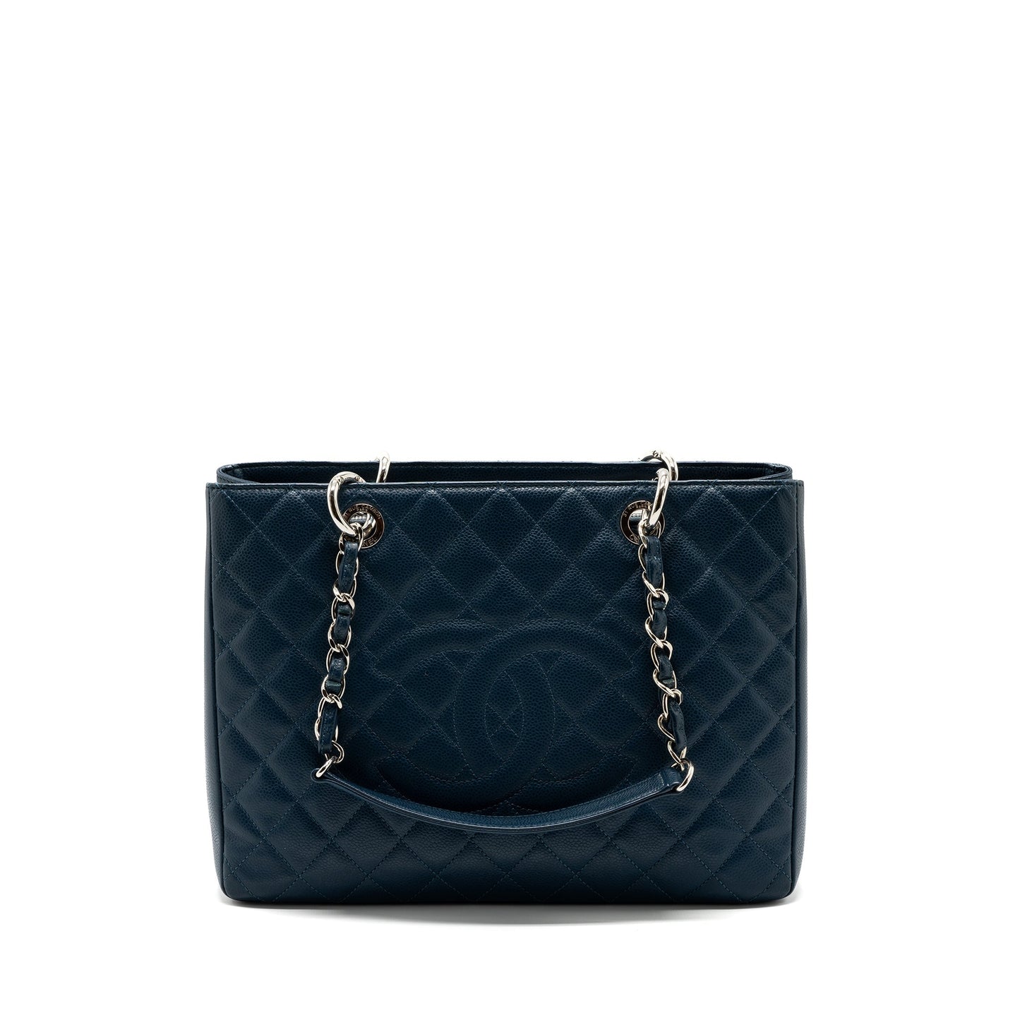 Chanel Grand Shopping Tote/ GST Caviar Dark Blue