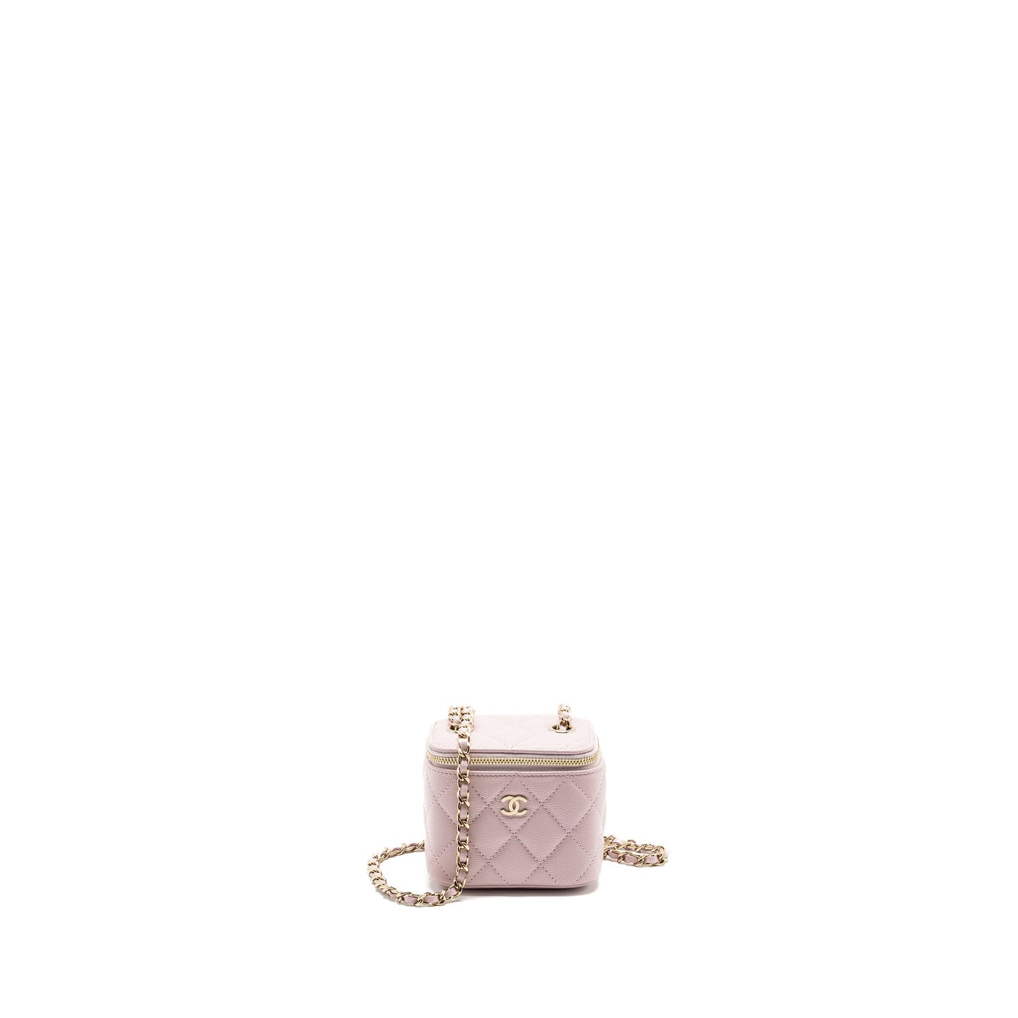 Chanel Mini vanity with chain caviar pink L