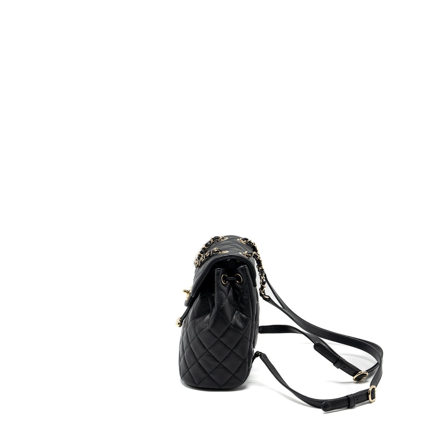 Chanel 23s mini Backpack Caviar Black L (Microchip)