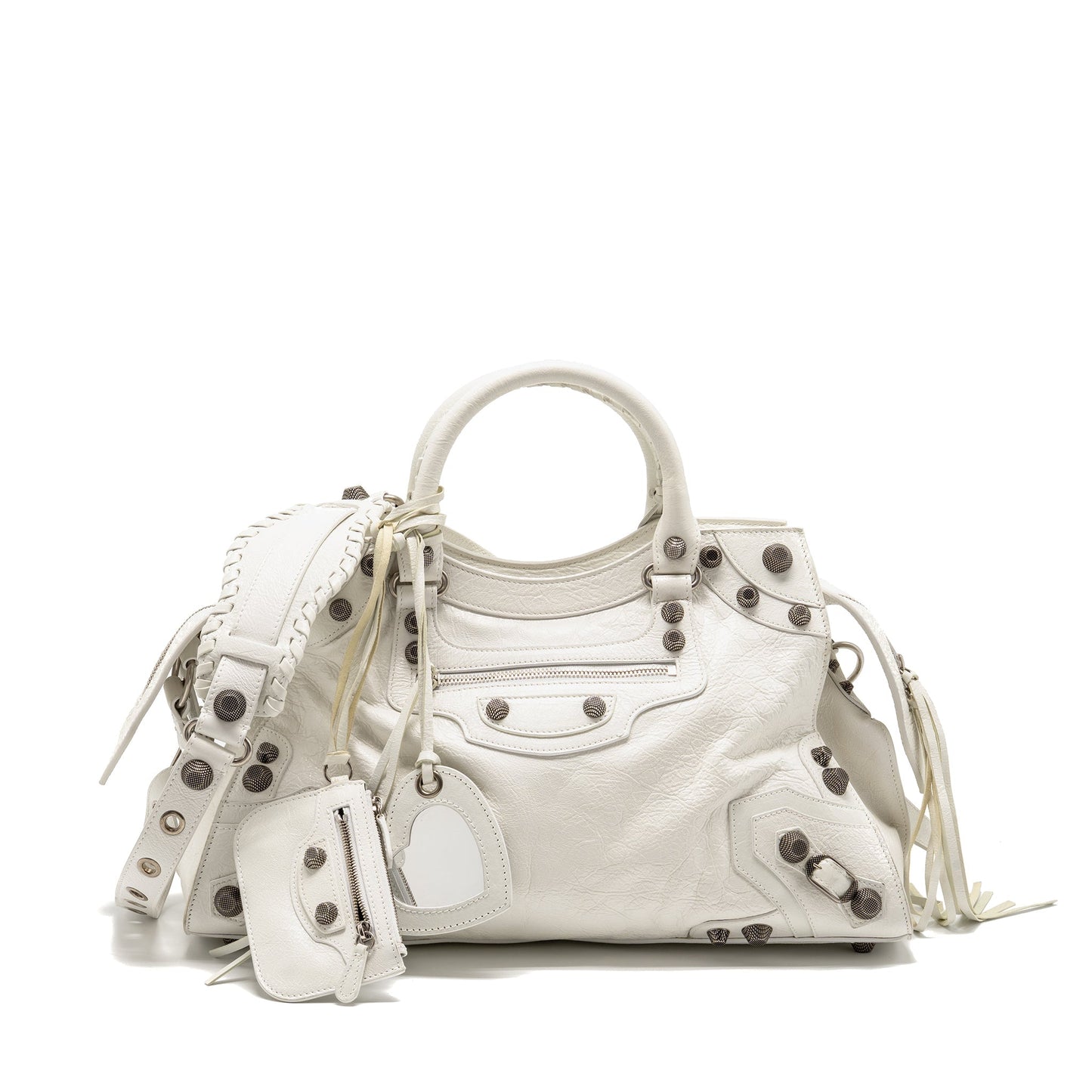 Balenciaga neo cajole city Mini Purse leather white