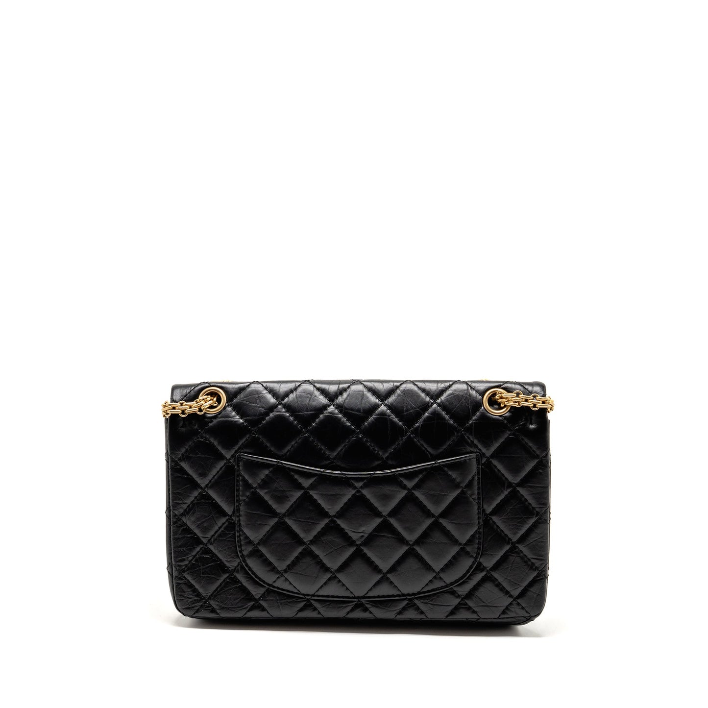 CHANEL Large 2.55 Reissue Flap Bag Aged Calfskin Black