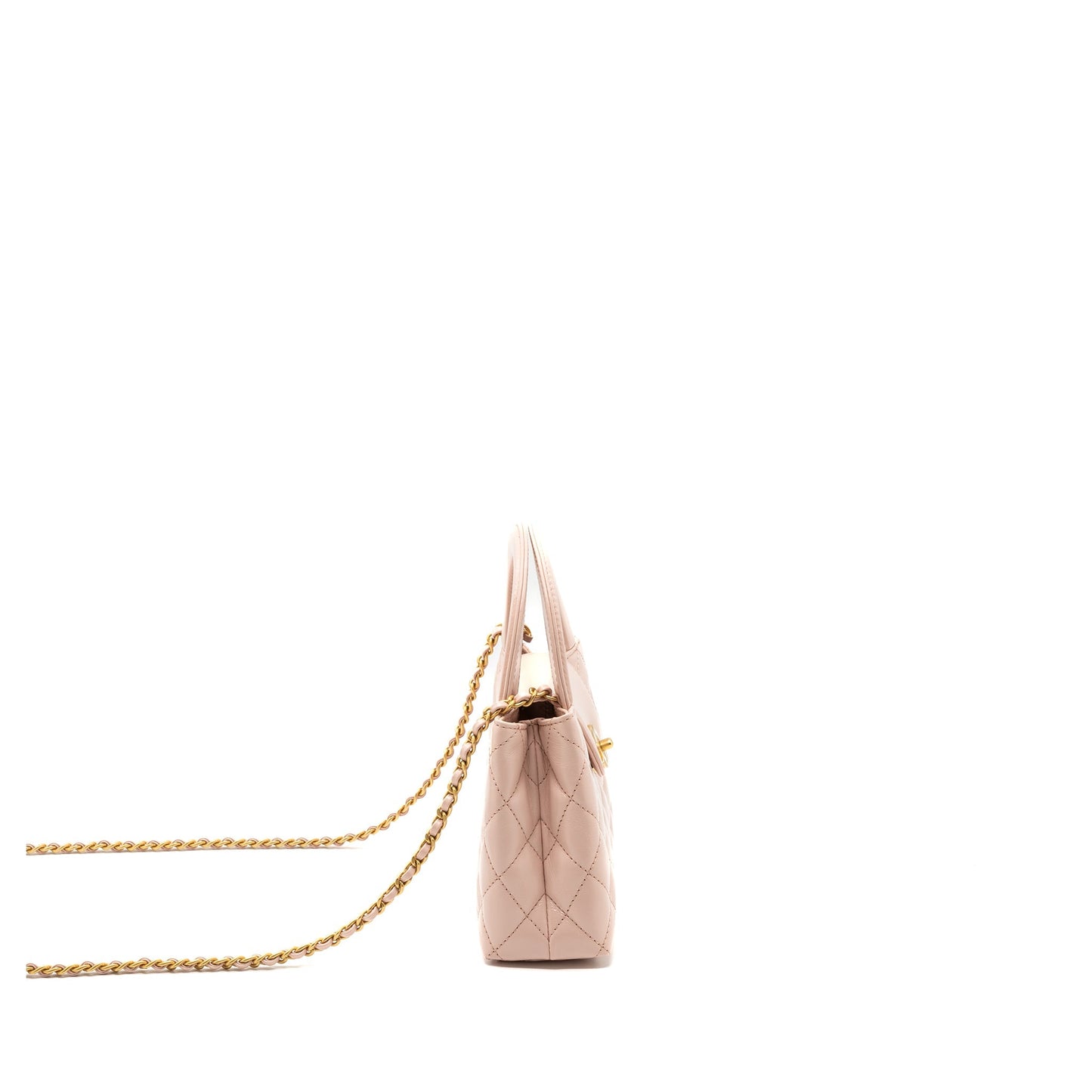 Chanel 23k Mini Shopping Bag Calfskin Light Pink (Microchip)