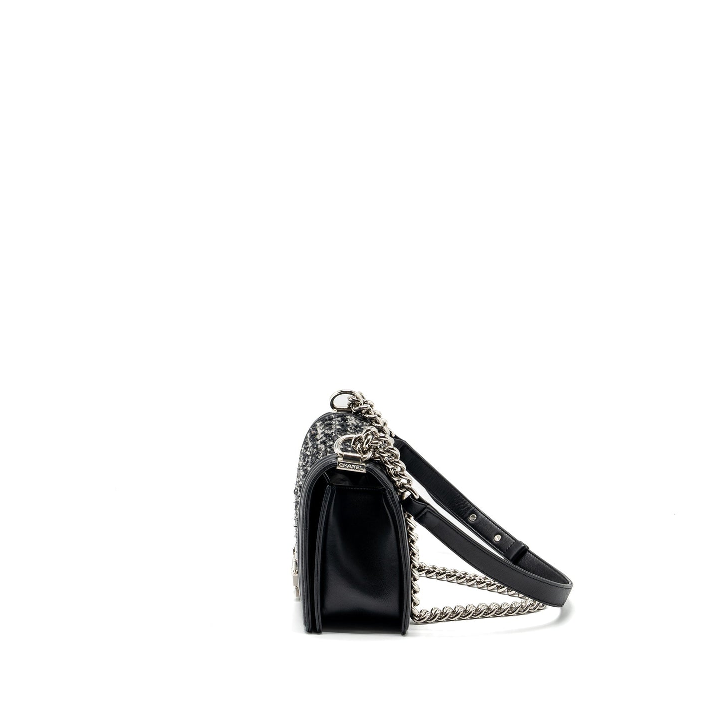 Chanel Medium Boy Bag Tweed/Calfskin black/Multicolour