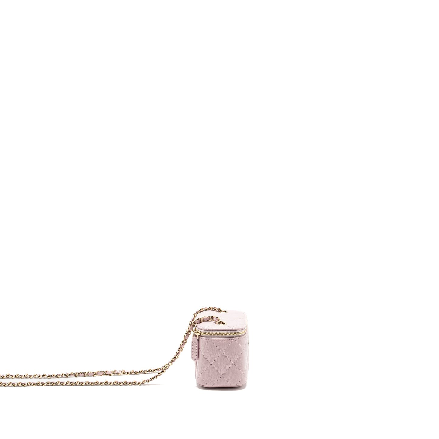 Chanel Mini vanity with chain caviar pink L