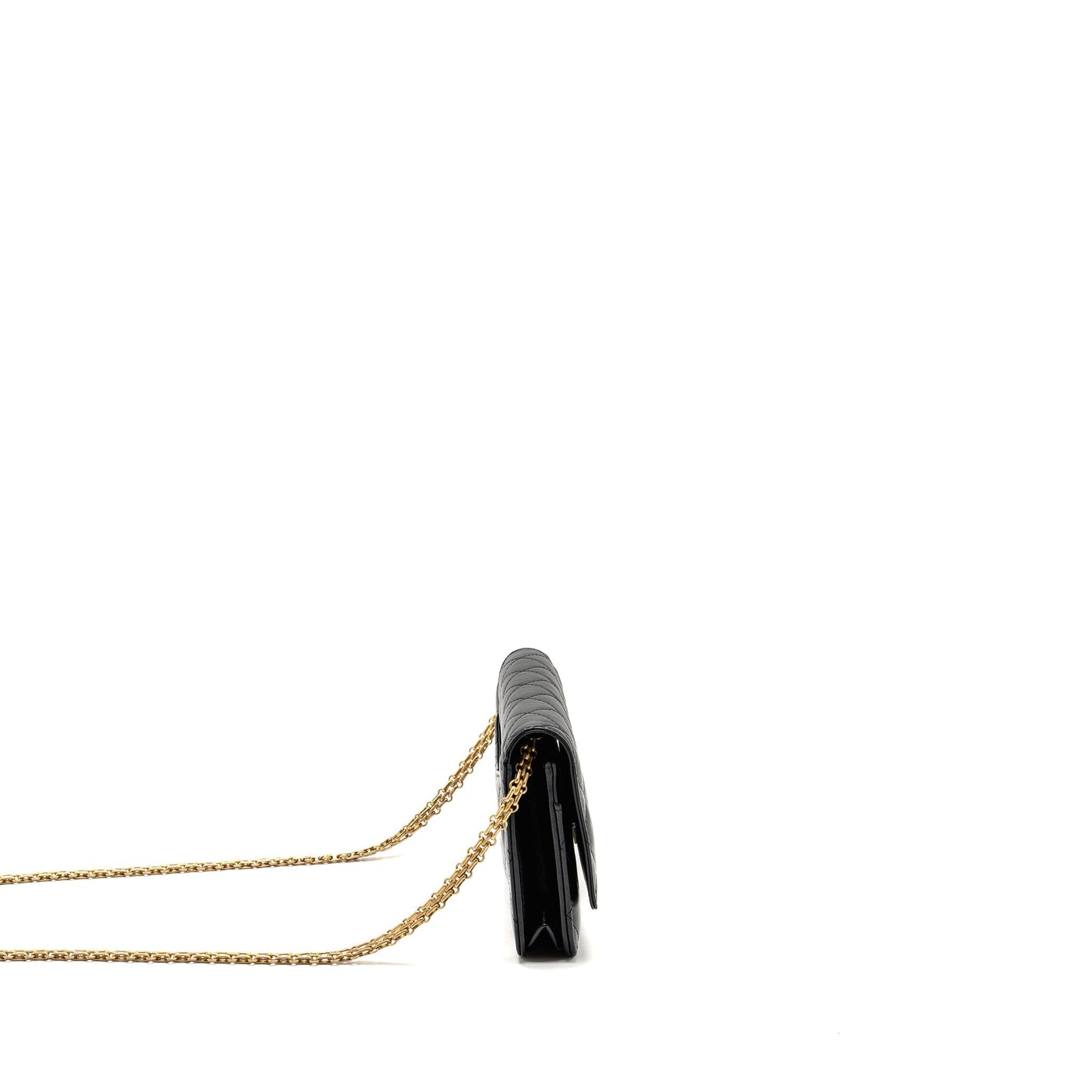 Chanel 2.55 Reissue Wallet on Chain Lambskin Black  (Microchip)