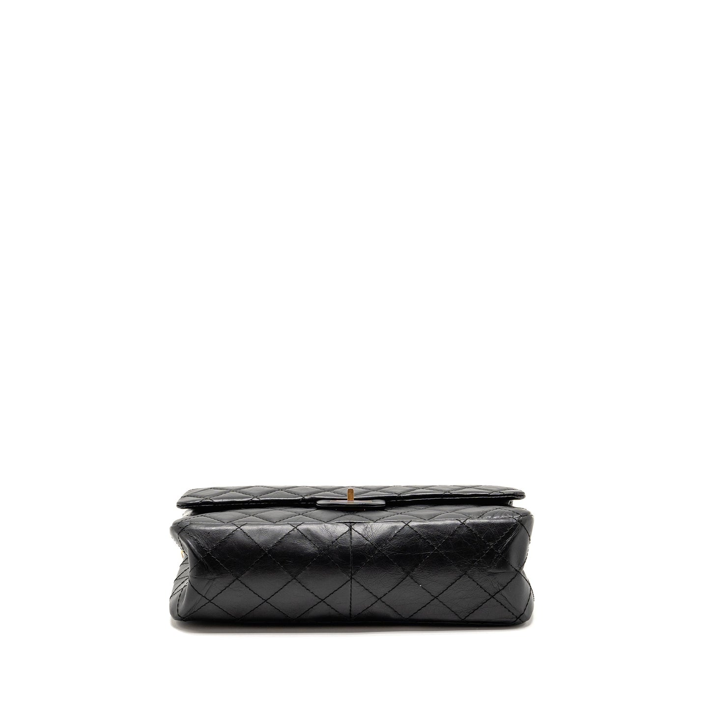 CHANEL Large 2.55 Reissue Flap Bag Aged Calfskin Black