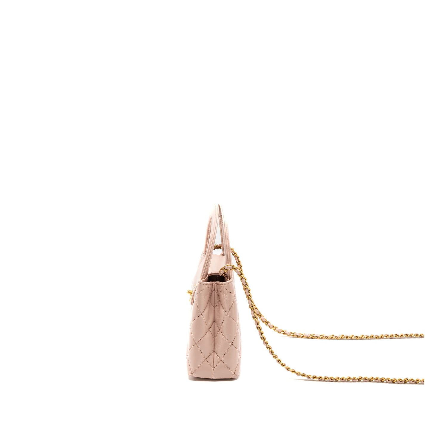 Chanel 23k Mini Shopping Bag Calfskin Light Pink (Microchip)