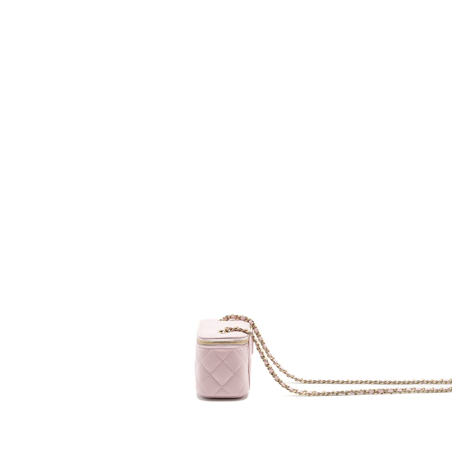 Chanel Mini vanity with chain caviar pink L