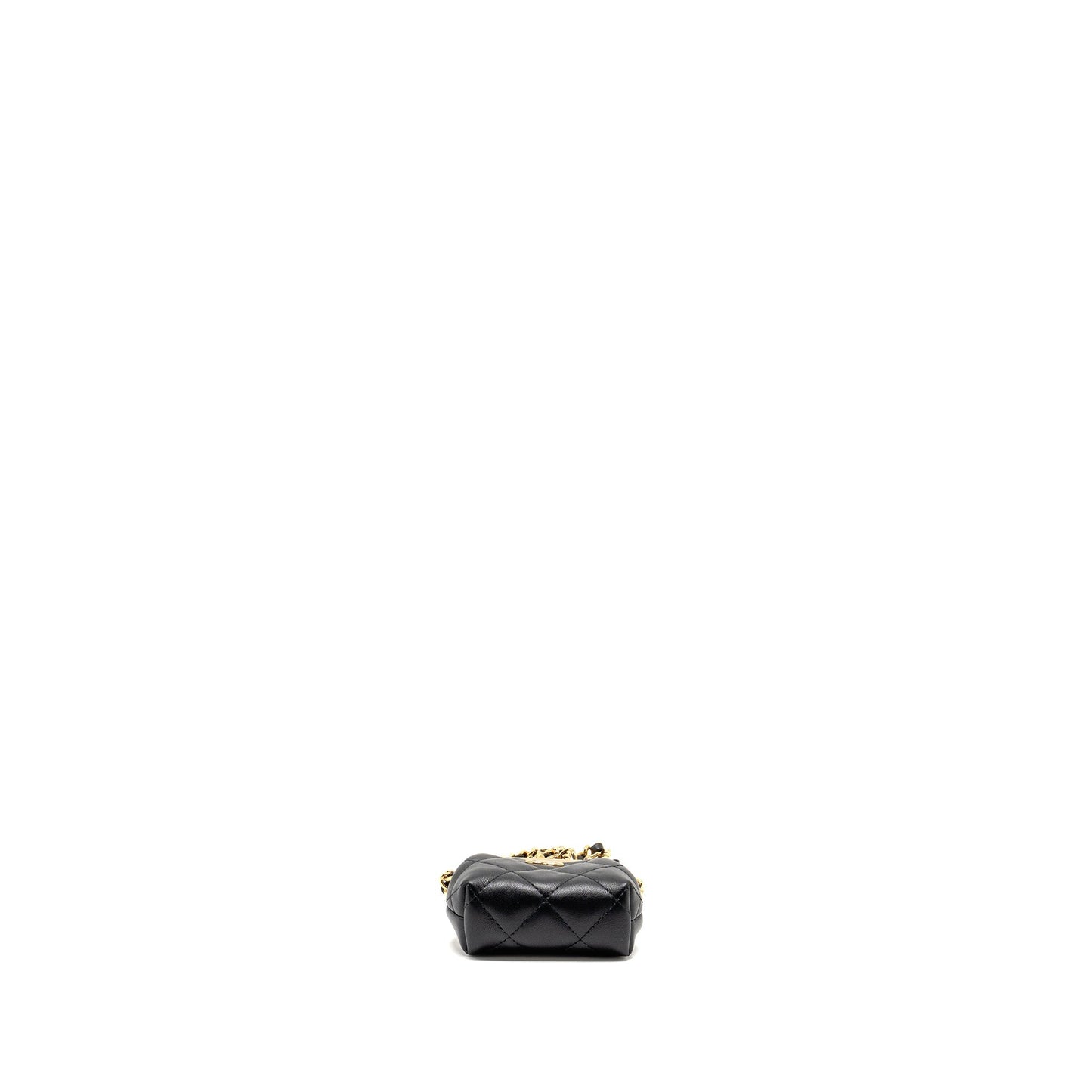 Chanel 23p Mini Coin Purse with Chain Calfskin Black L(microchip)