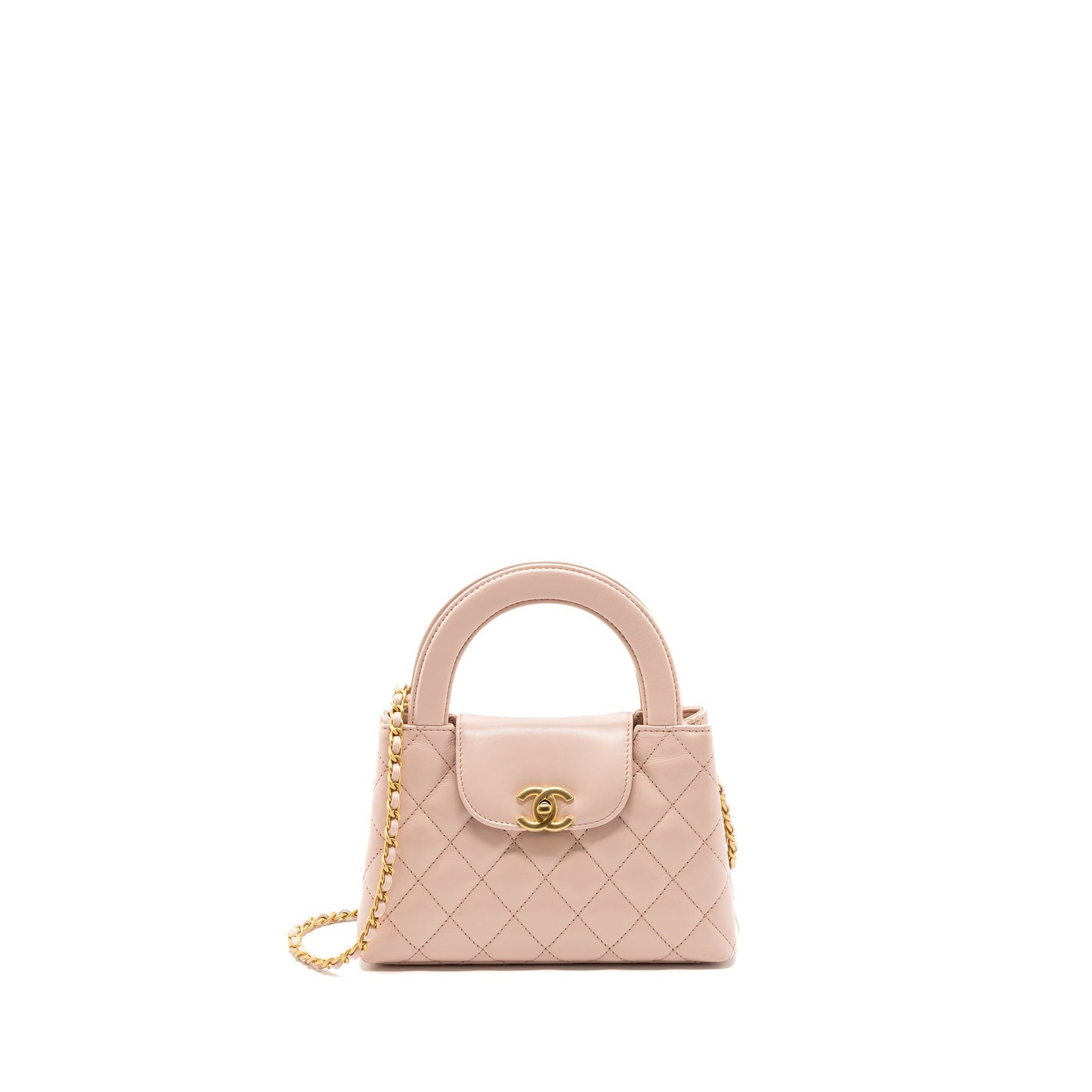 Chanel 23k Mini Shopping Bag Calfskin Light Pink (Microchip)