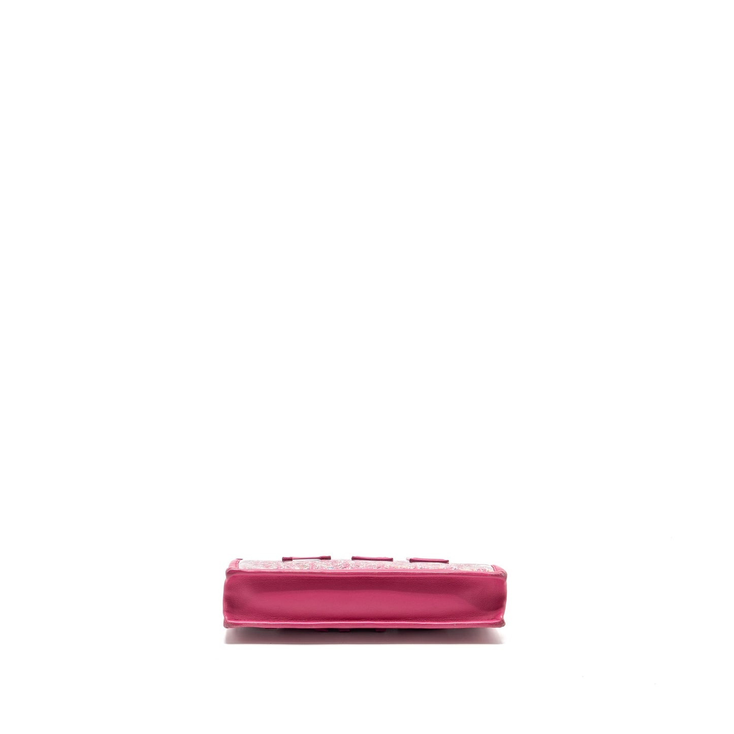 Chanel 19S Logo Pouch Tweed/PVC Pink