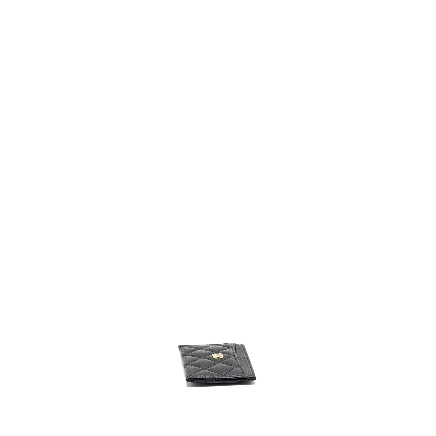 Chanel Classic Card Holder caviar black  (microchip)