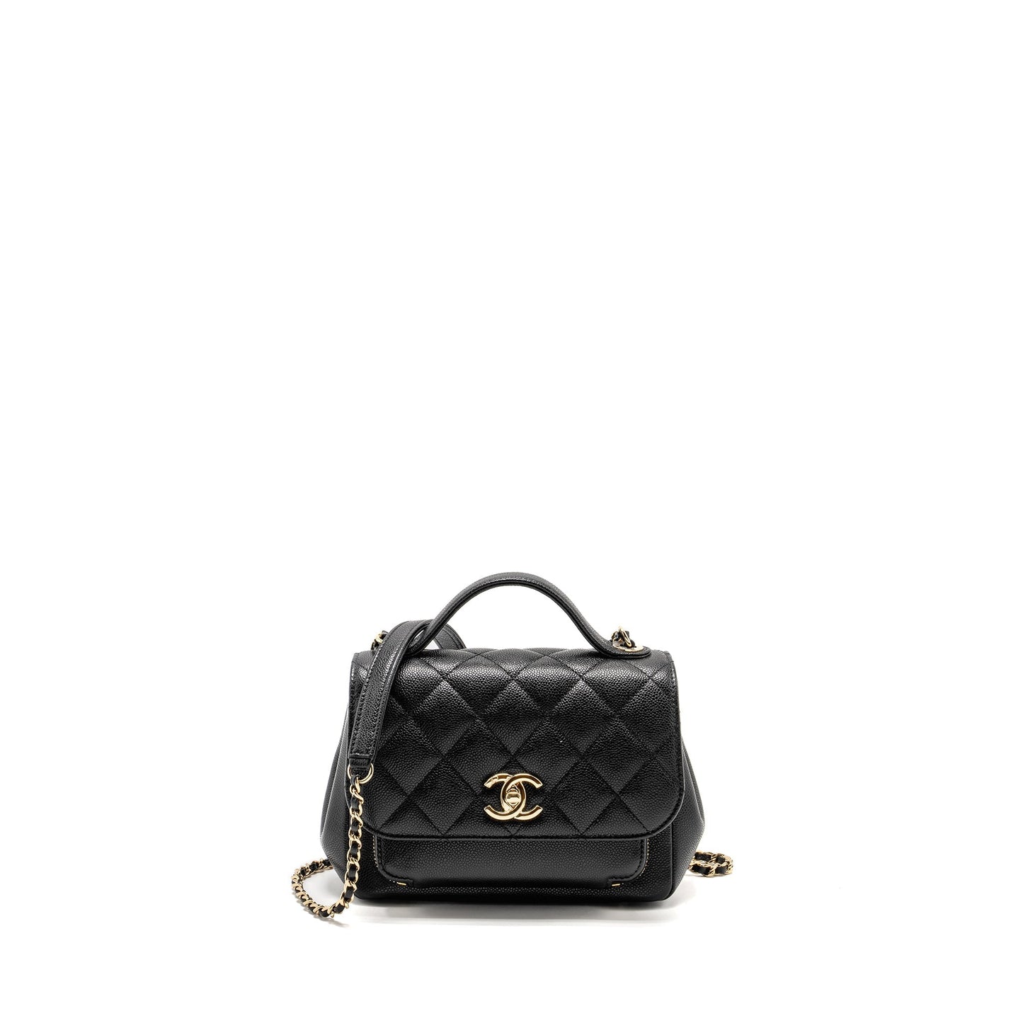 Chanel Small Business Affinity Caviar Black L (Microchip)
