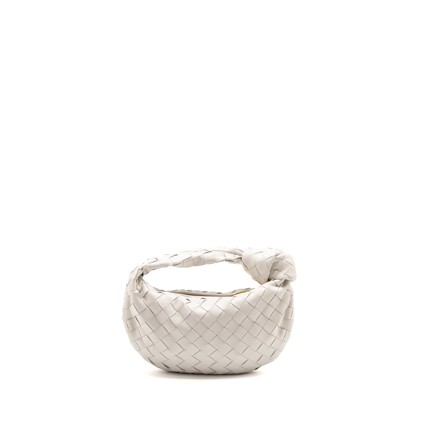 Bottega Veneta Mini Jodie Lambskin White