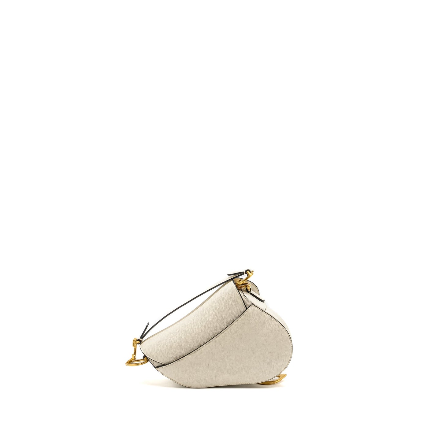 Dior Mini Saddle Purse Calfskin White
