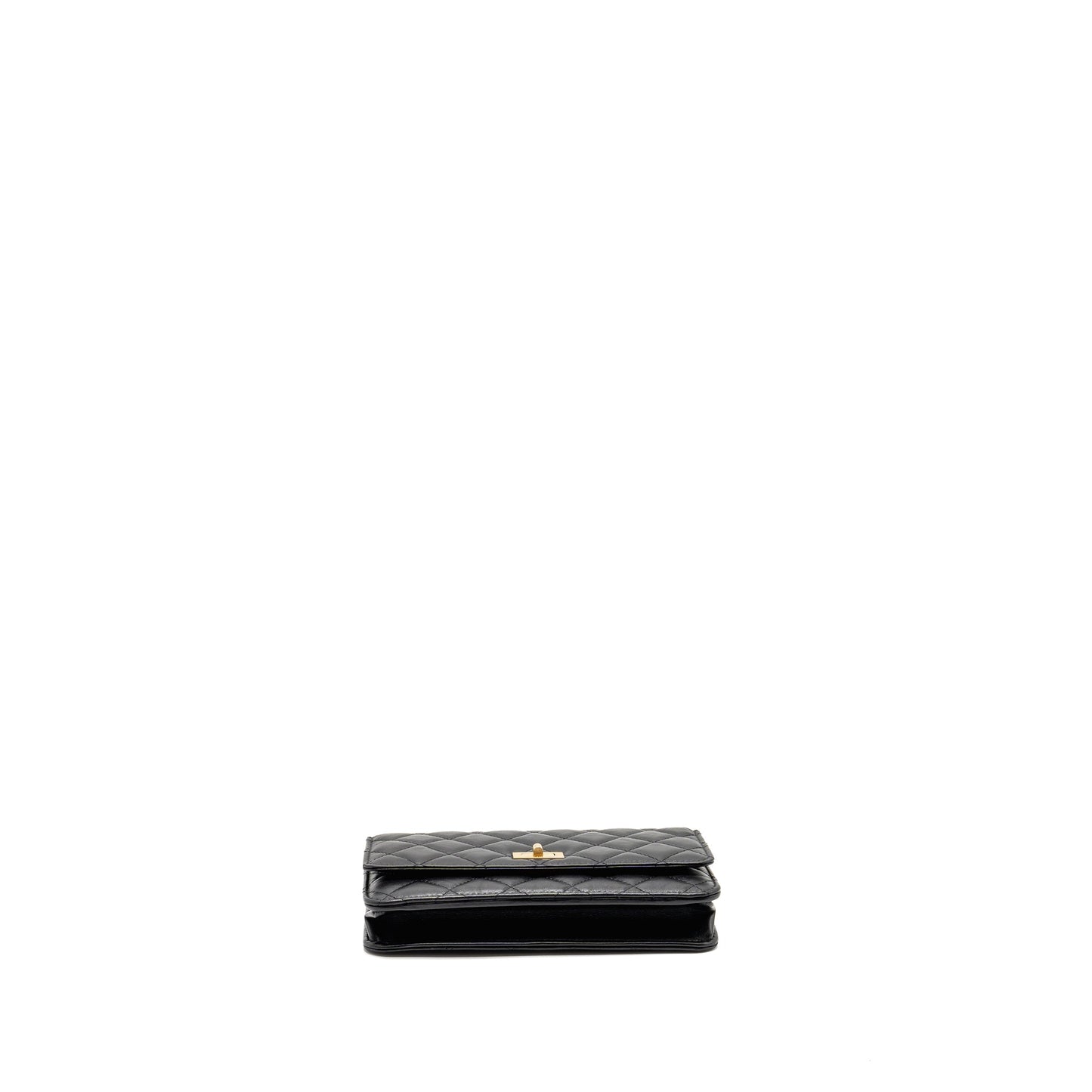 Chanel 2.55 Reissue Wallet on Chain Lambskin Black  (Microchip)