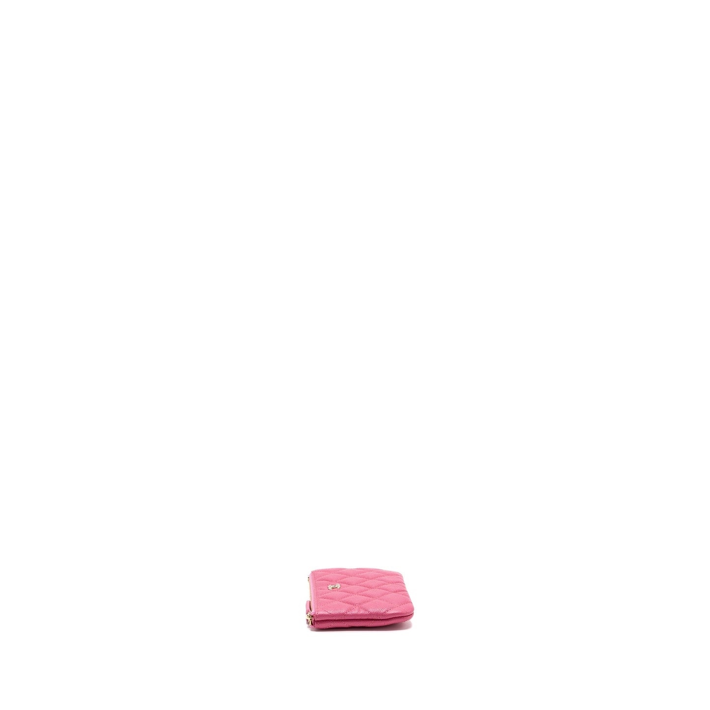 Chanel zippy pouch caviar pink L
