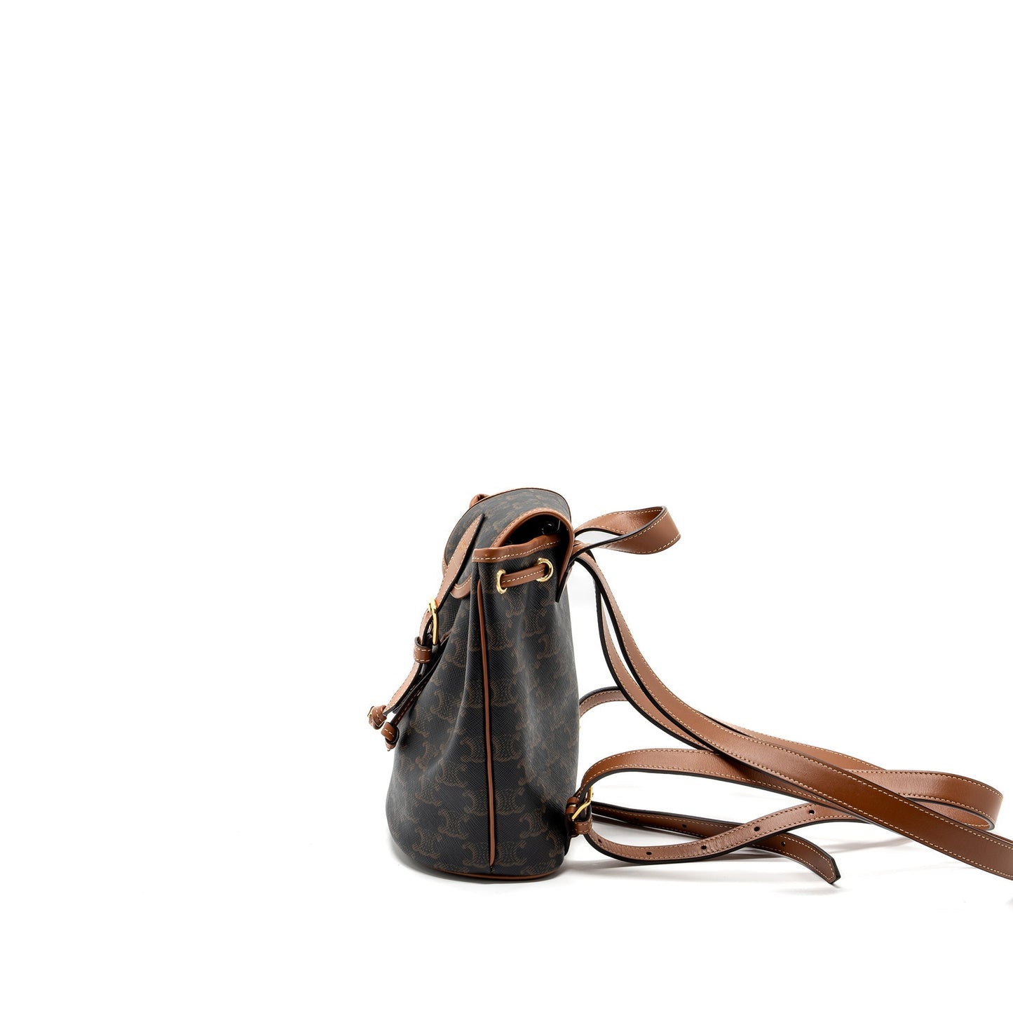 Celine Mini Backpack Folco Triomphe Canvas Calfskin