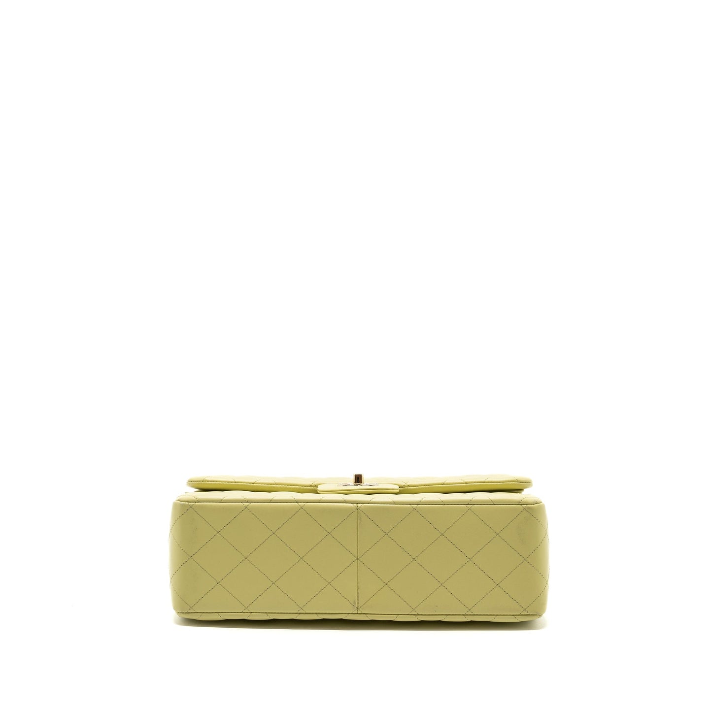 Chanel 23C jumbo classic double flap bag lambskin light green L (microchip)
