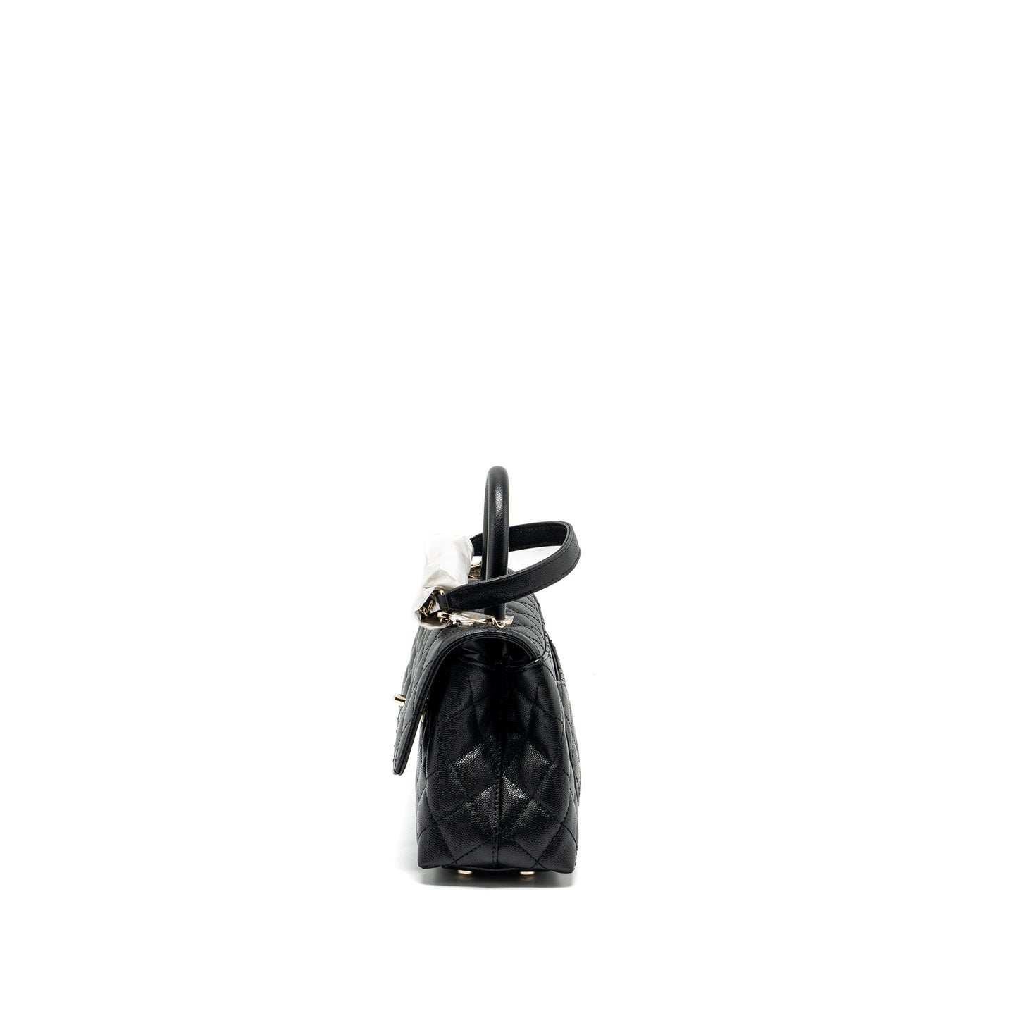 Chanel Small Coco Handle Caviar black L (microchip)