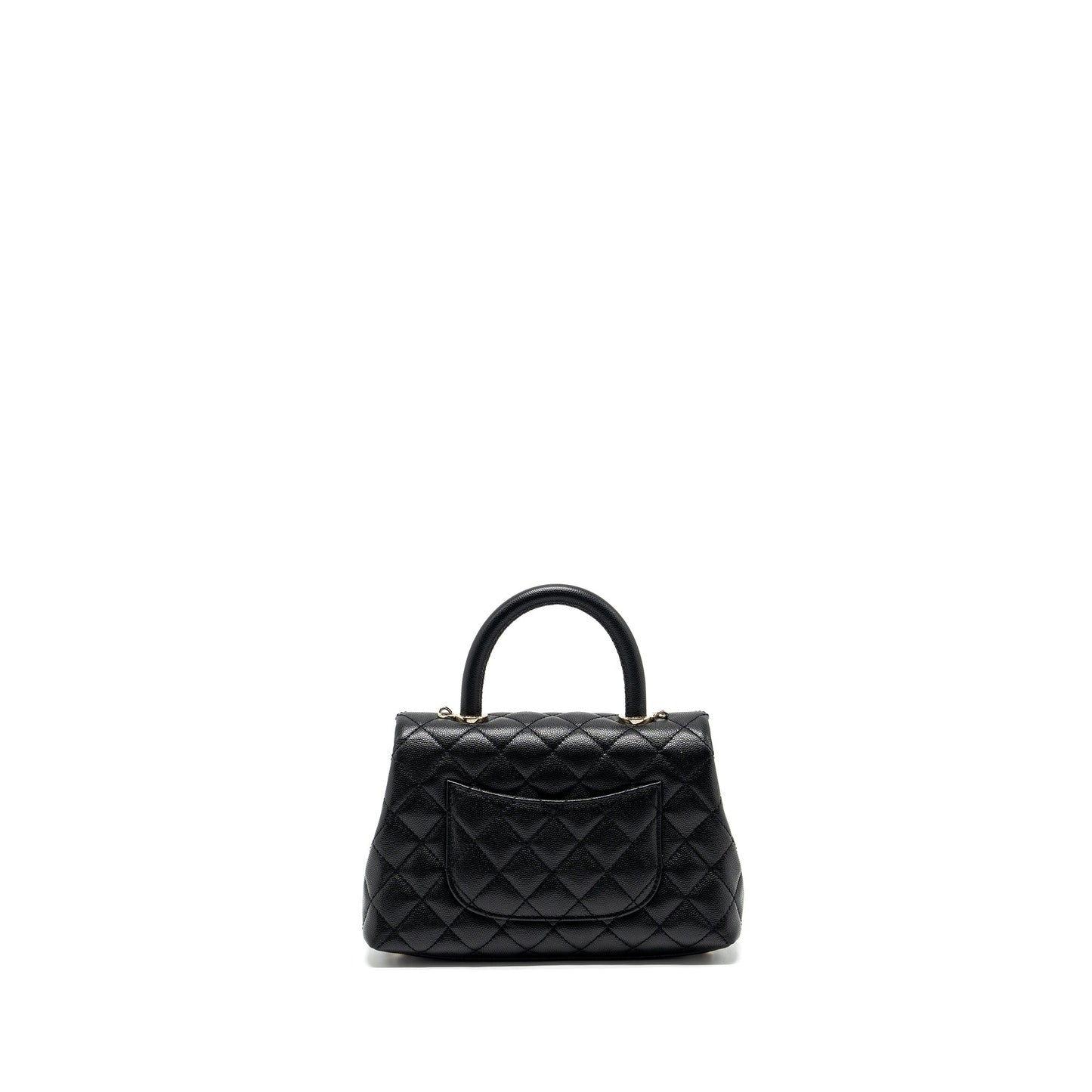 Chanel Small Coco Handle Caviar black L