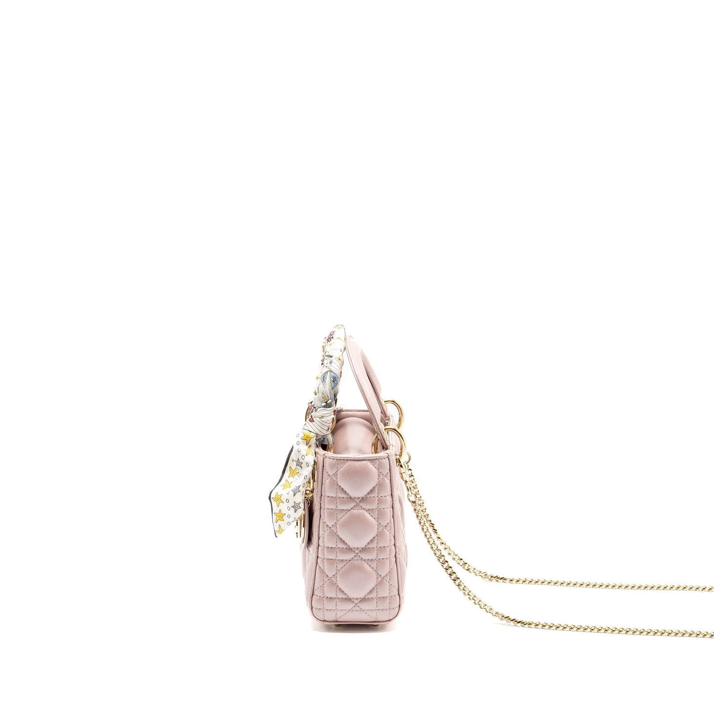 Dior Mini Lady Dior Lambskin Lotus Pink