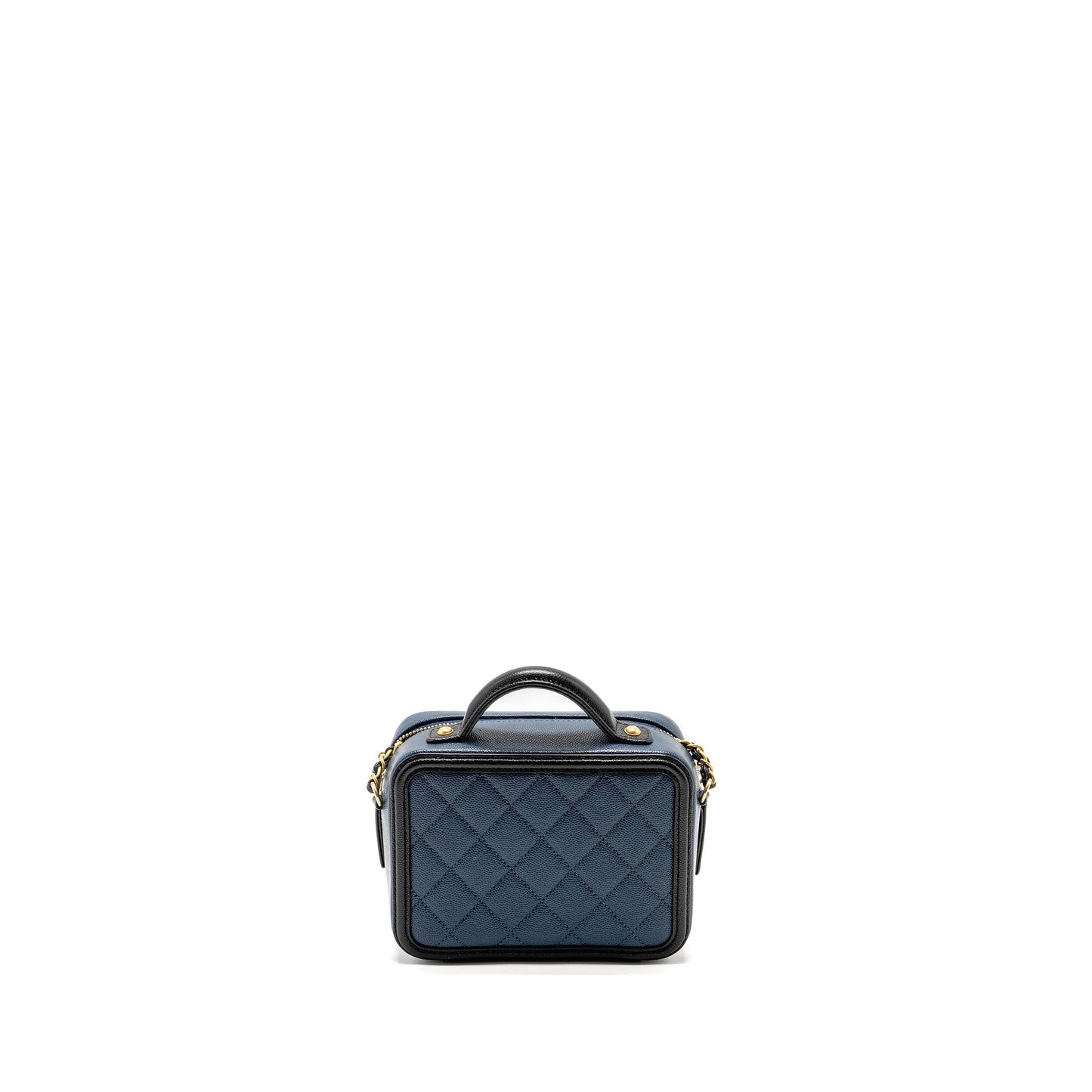 Chanel Small Filigree Vanity Camera Bag Caviar Navy/Black