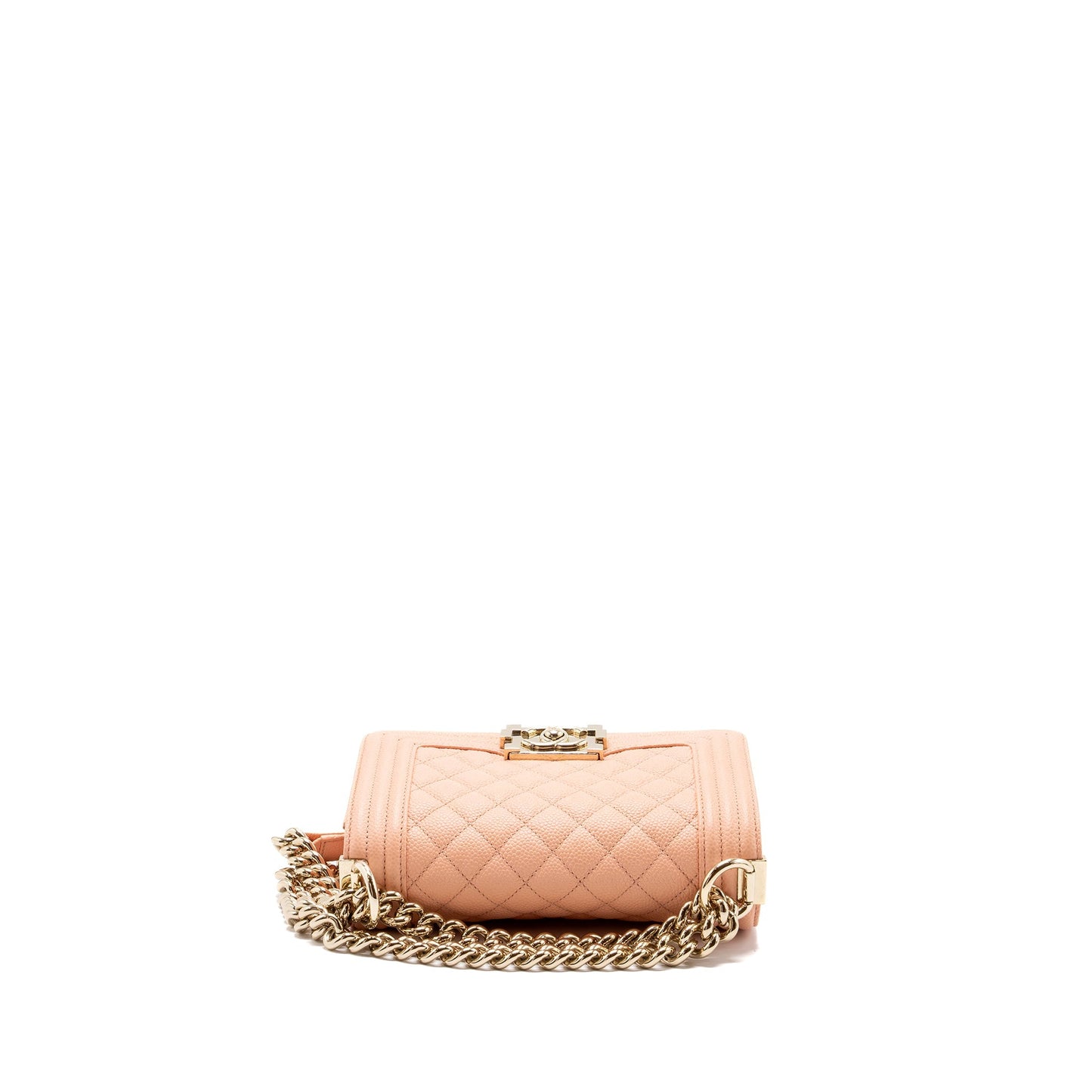 Chanel Small Boy Bag Caviar Light Pink L
