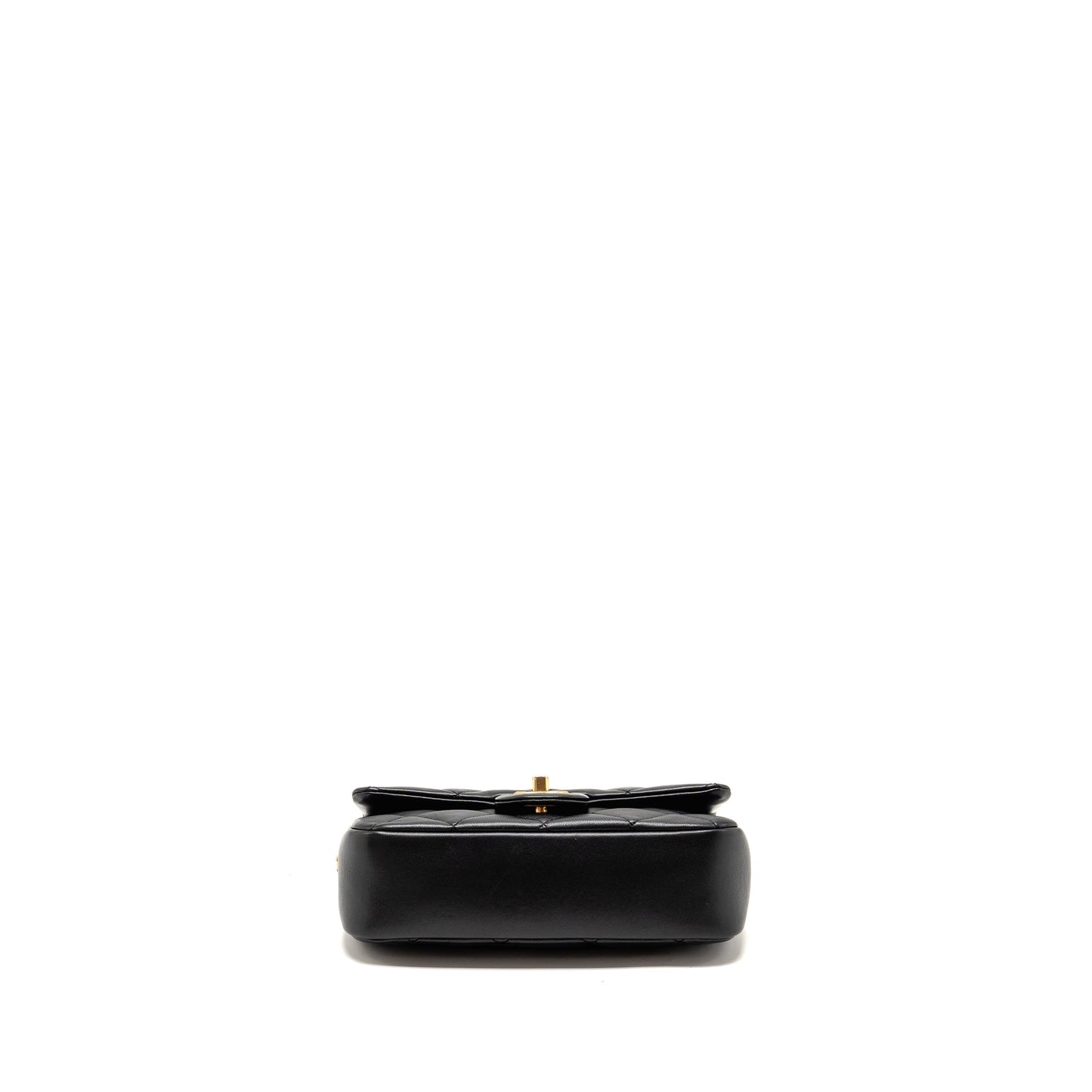 Chanel 22b Heart Chain Flap Bag Lambskin Black (microchip)