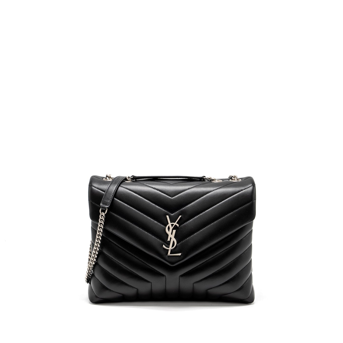 Saint Laurent Medium LouLou Mini Purse Calfskin Black