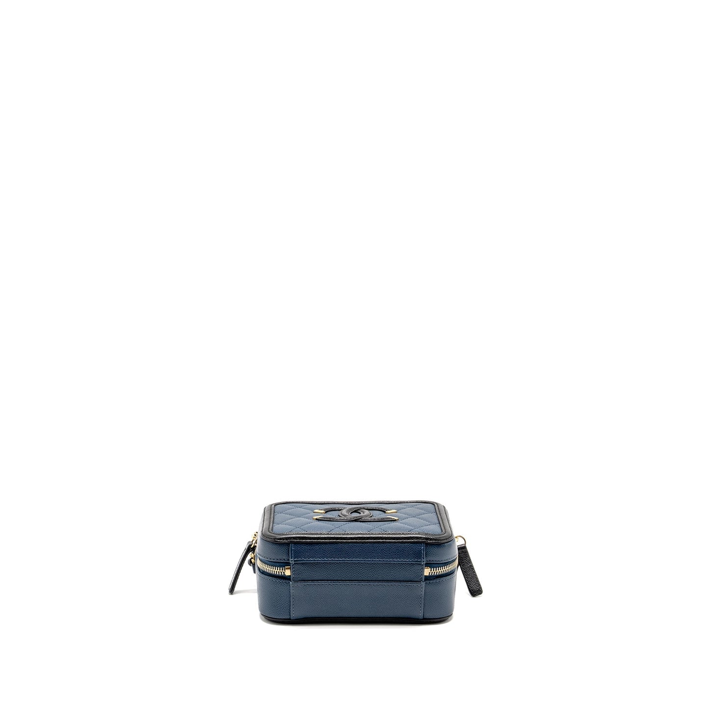 Chanel Small Filigree Vanity Camera Bag Caviar Navy/Black