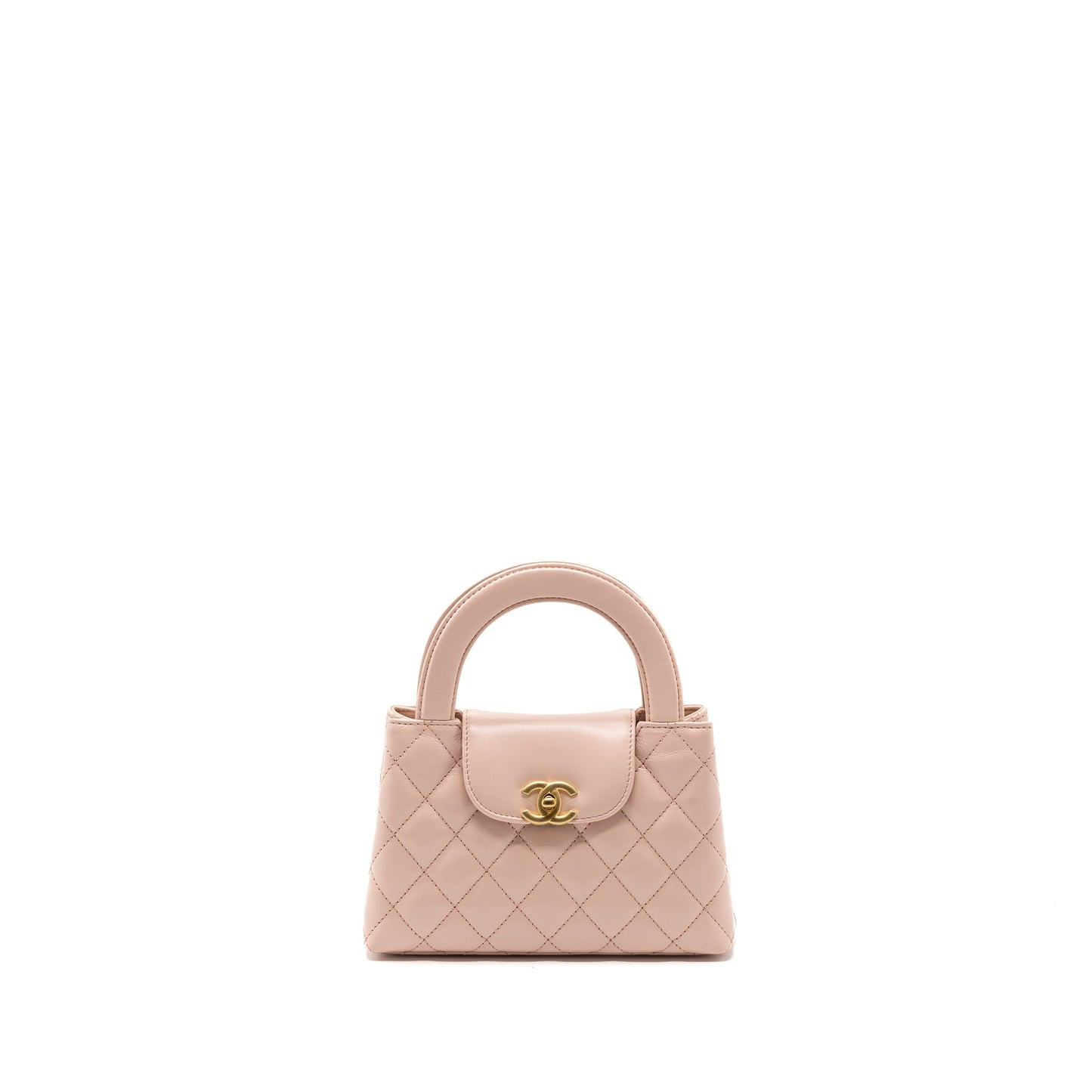 Chanel 23k Mini Shopping Bag Calfskin Light Pink (Microchip)
