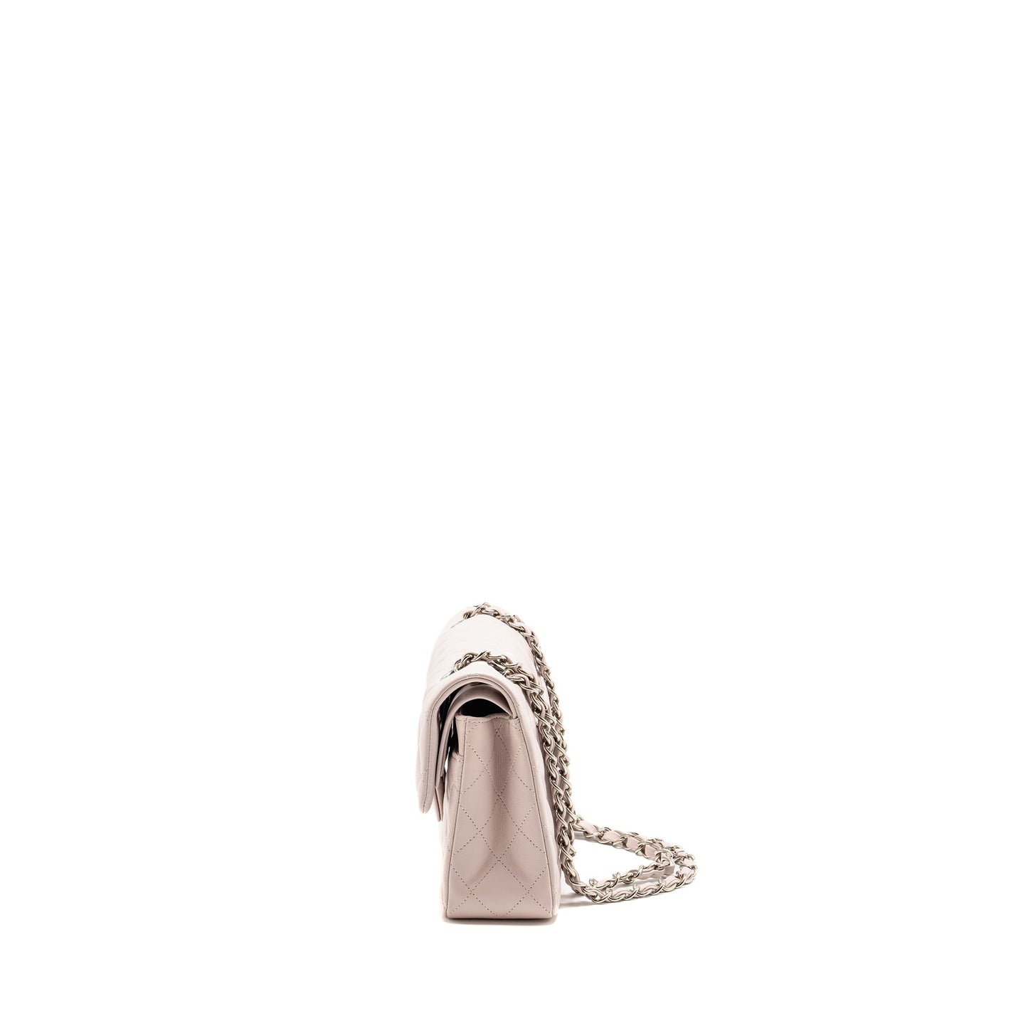 Chanel Small Classic Double Flap Bag Lambskin Light Purple  (Microchip)