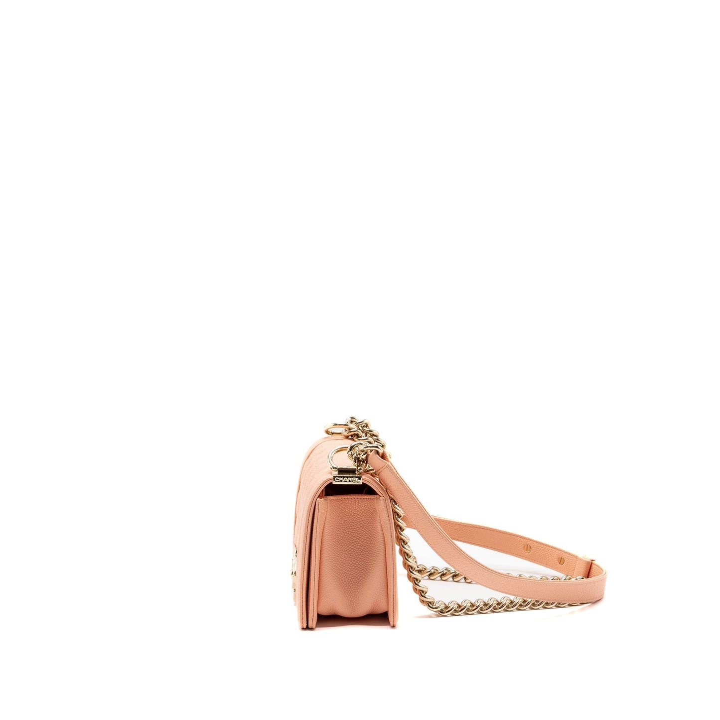Chanel Small Boy Bag Caviar Light Pink L