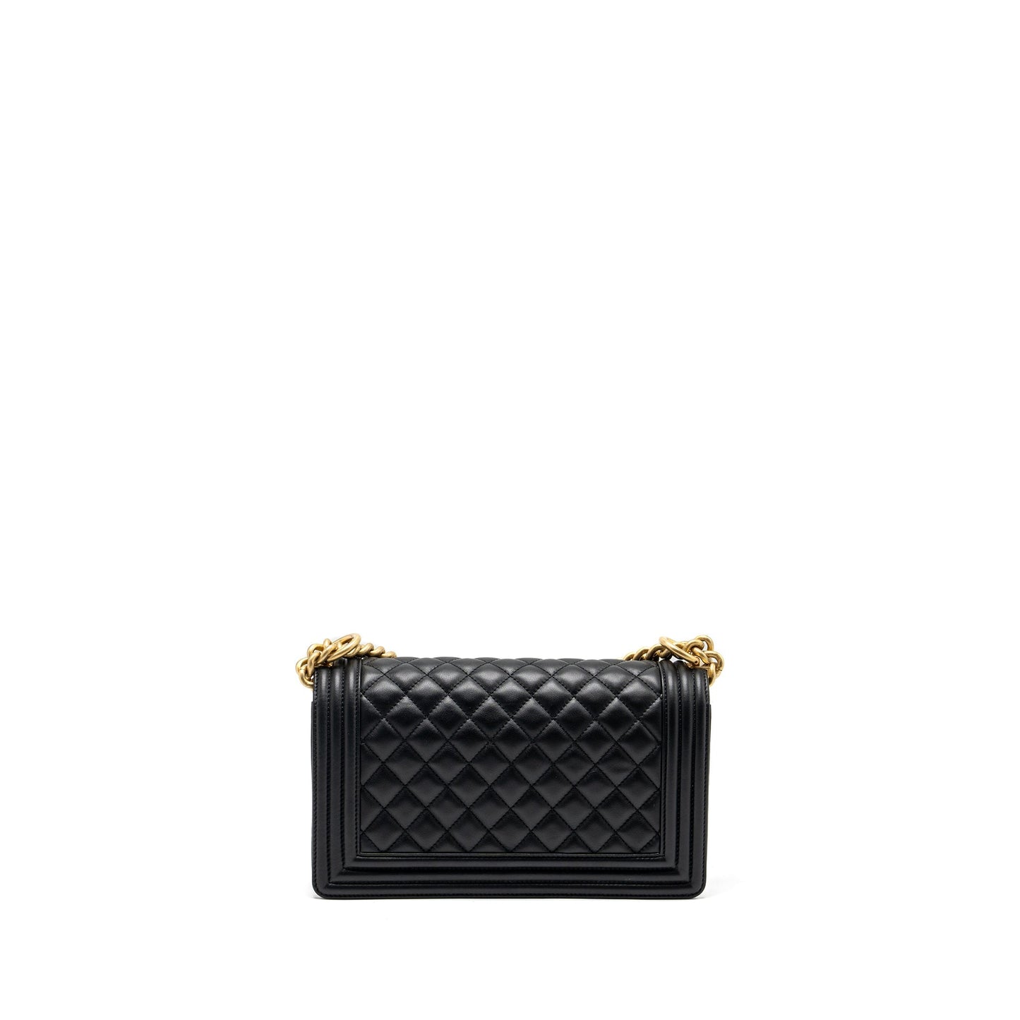 Chanel Medium Boy Bag Smooth Calfskin Black  (Microchip)