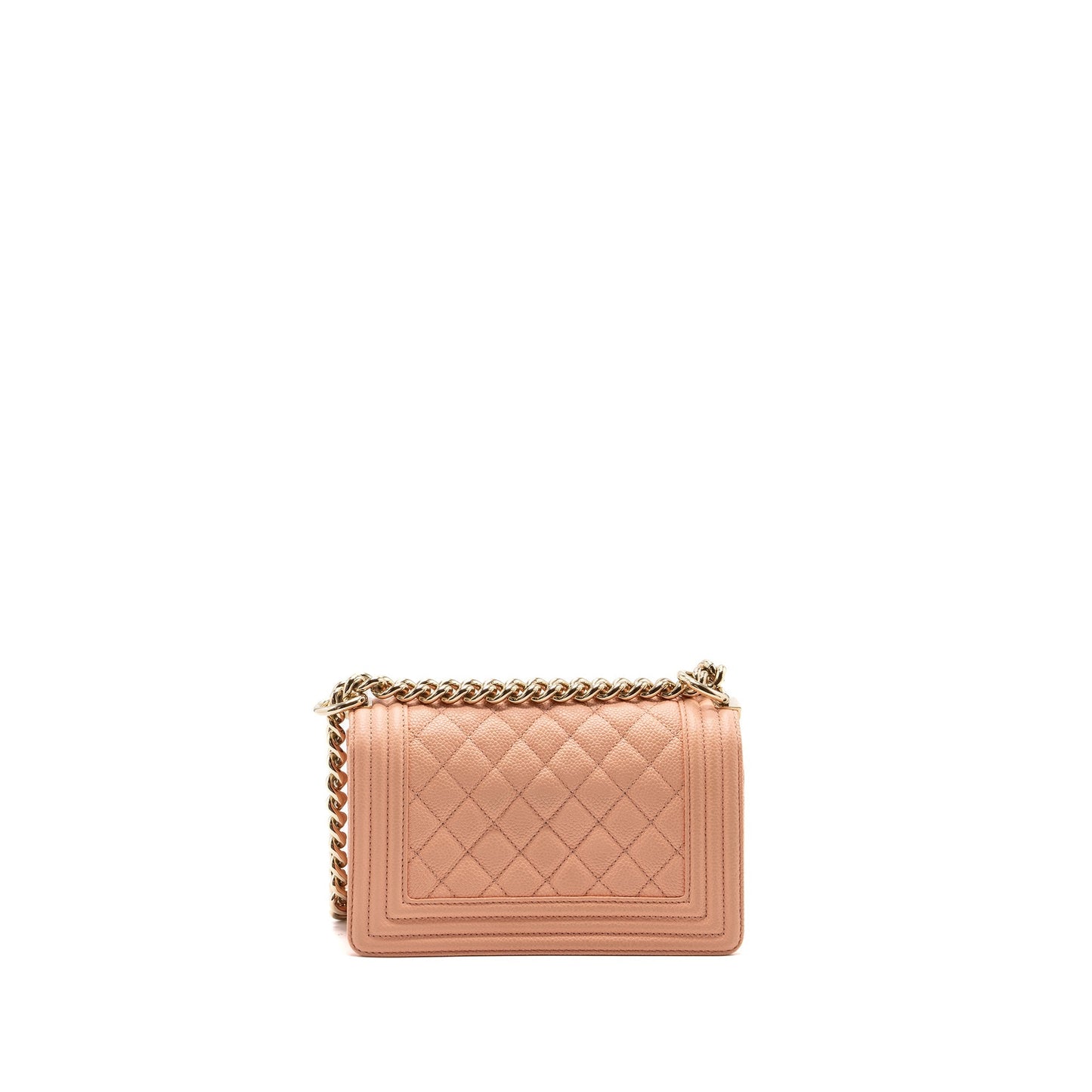 Chanel Small Boy Bag Caviar Light Pink L