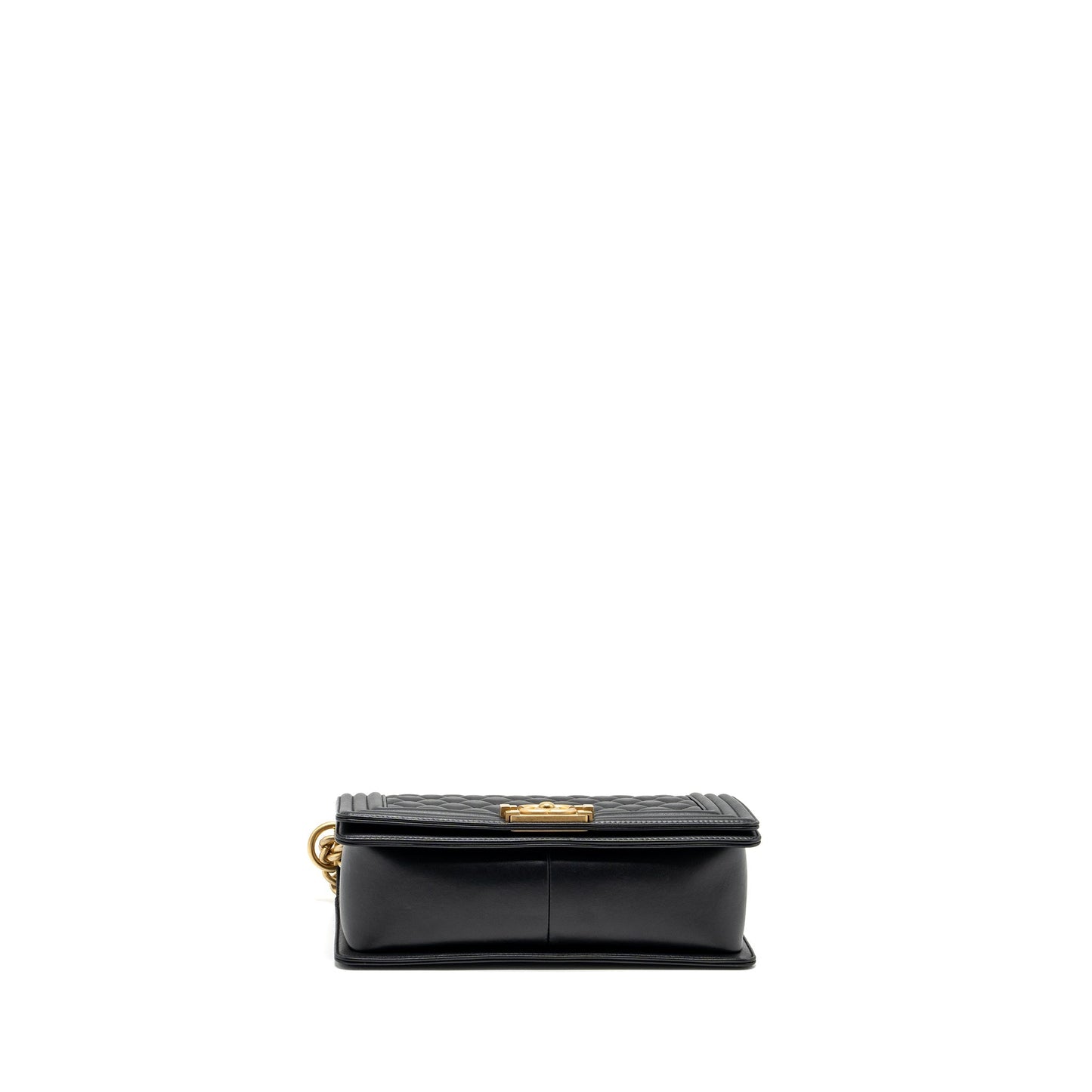 Chanel Medium Boy Bag Smooth Calfskin Black  (Microchip)
