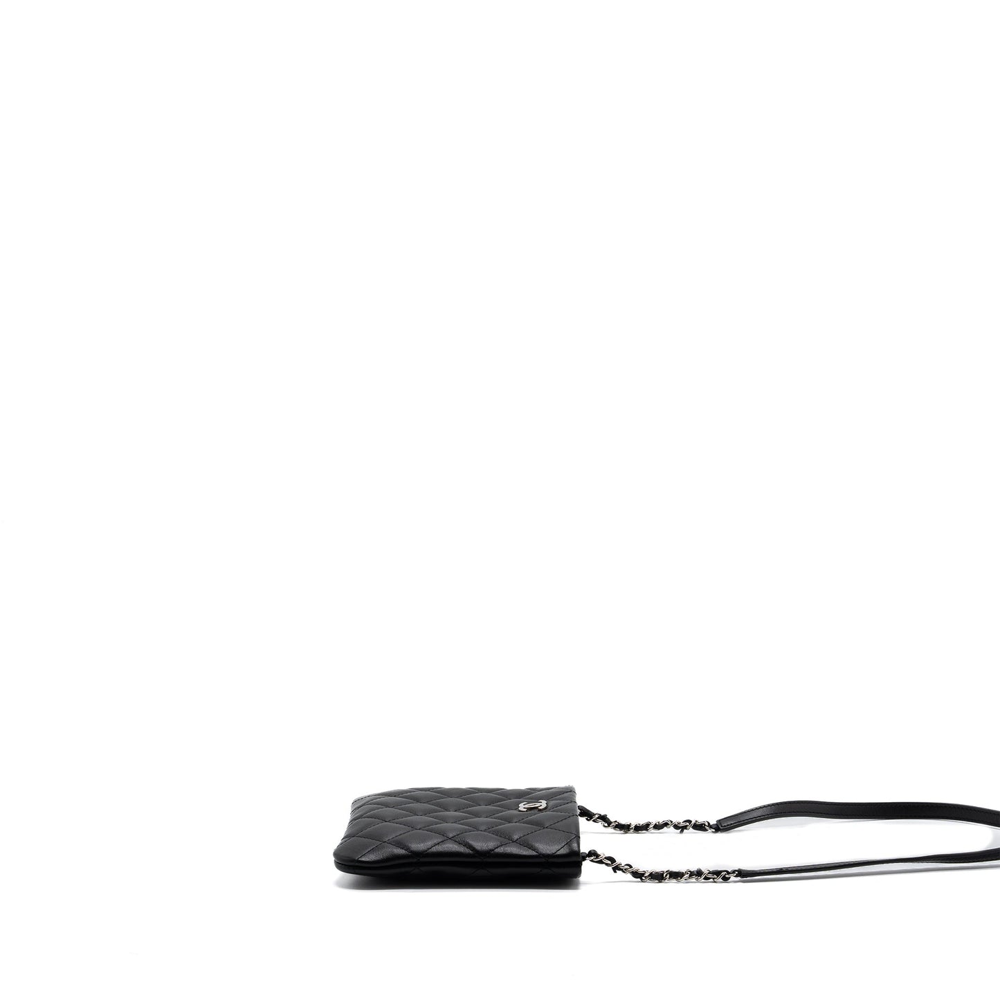 CHANEL SHOULDER BAG LAMBSKIN BLACK