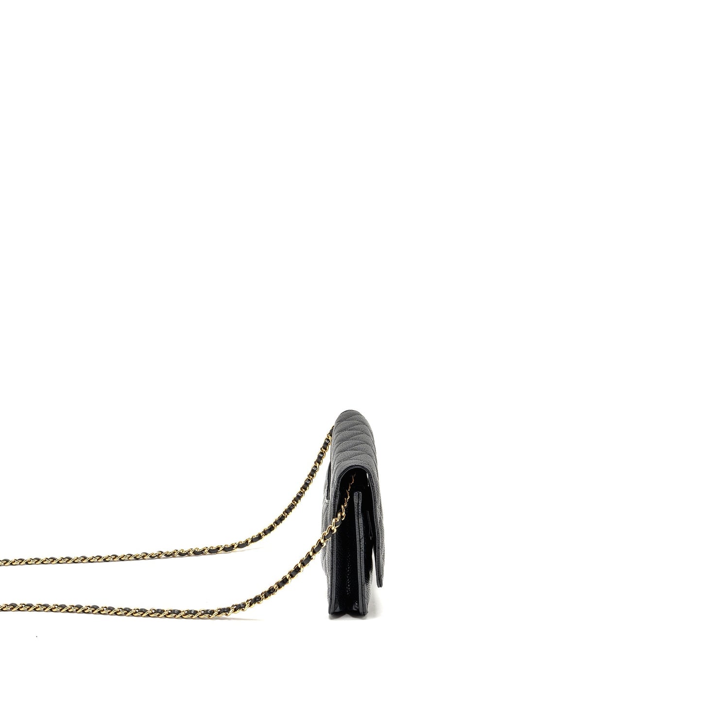 CHANEL Classic Wallet On Chain Caviar Black