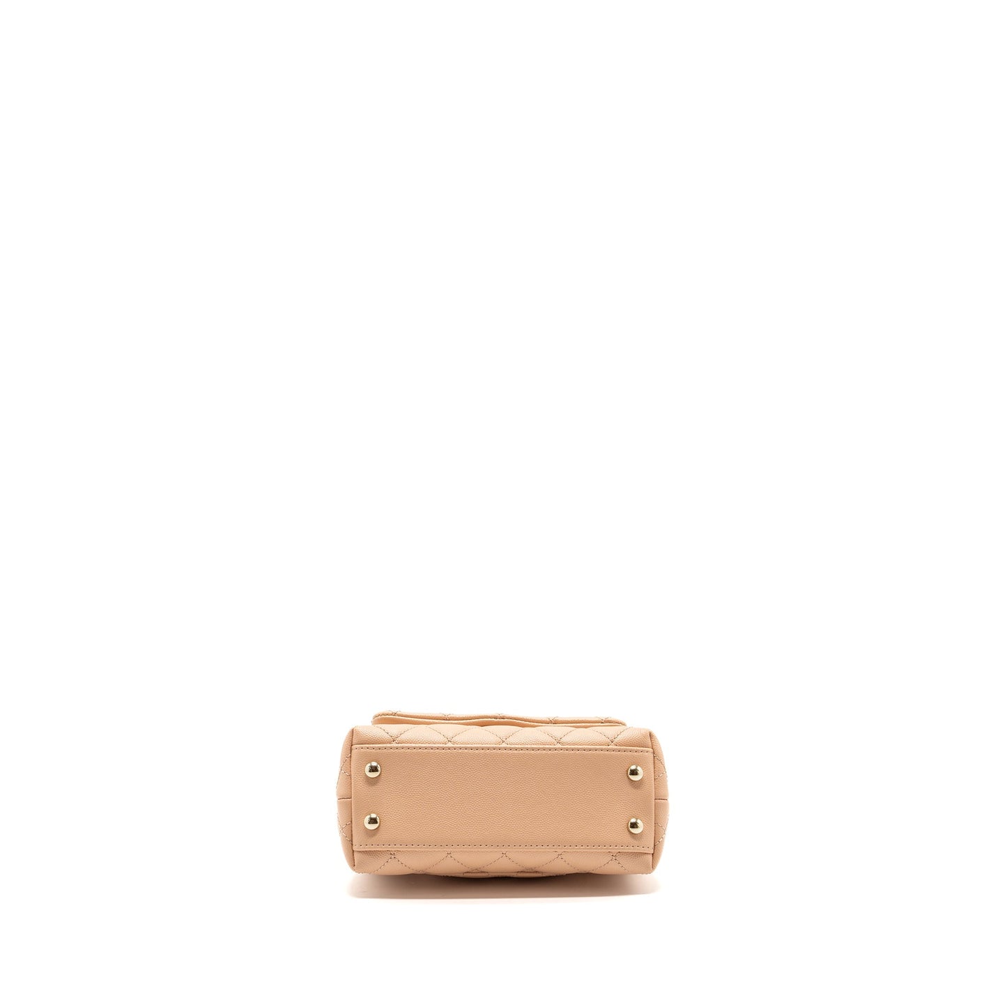 Chanel Mini Coco Handle Caviar Beige L